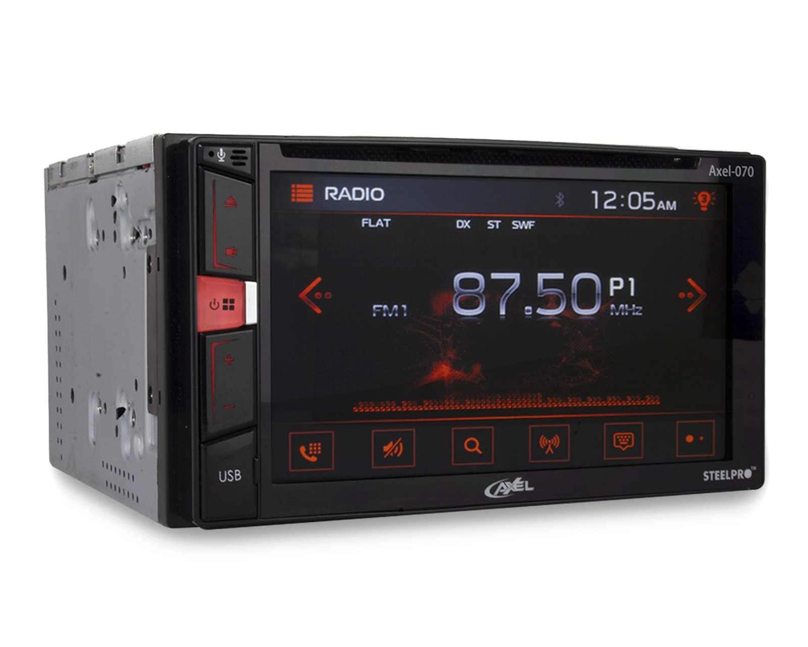 Foto 4 | Foto 4 | Autoestéreo SteelPro Con CD AXEL-070 de 6.2" Bluetooth Compatible con Apple y Android Negro