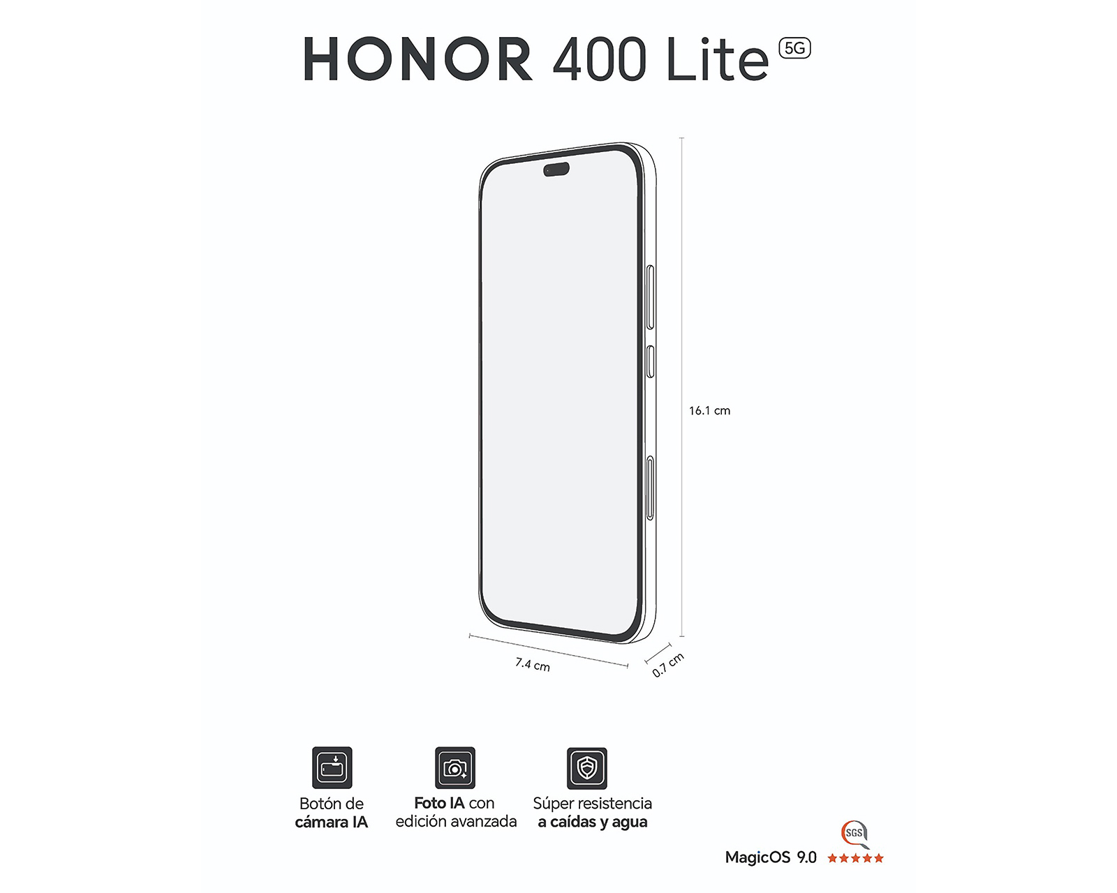 Foto 6 | Foto 6 | Movistar Honor 400 Lite 256 GB Gris
