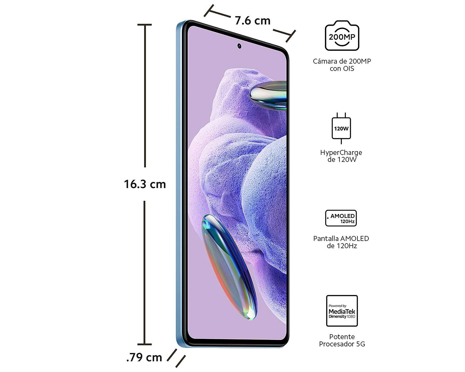 Foto 9 pulgar | Foto 8 | Celular Xiaomi Liberado Redmi Note 12 Pro+ 5G 256 GB Azul