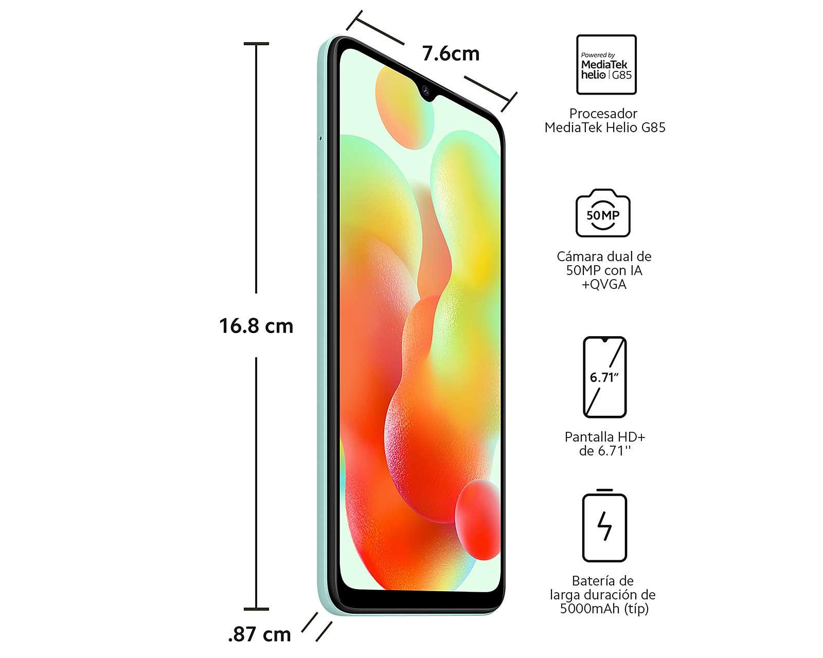 Foto 9 pulgar | Foto 8 | Celular Xiaomi Liberado Redmi 12C 128 GB Verde