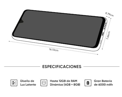 Foto 8 | Foto 8 | Telcel Realme Note 70 128 GB Negro