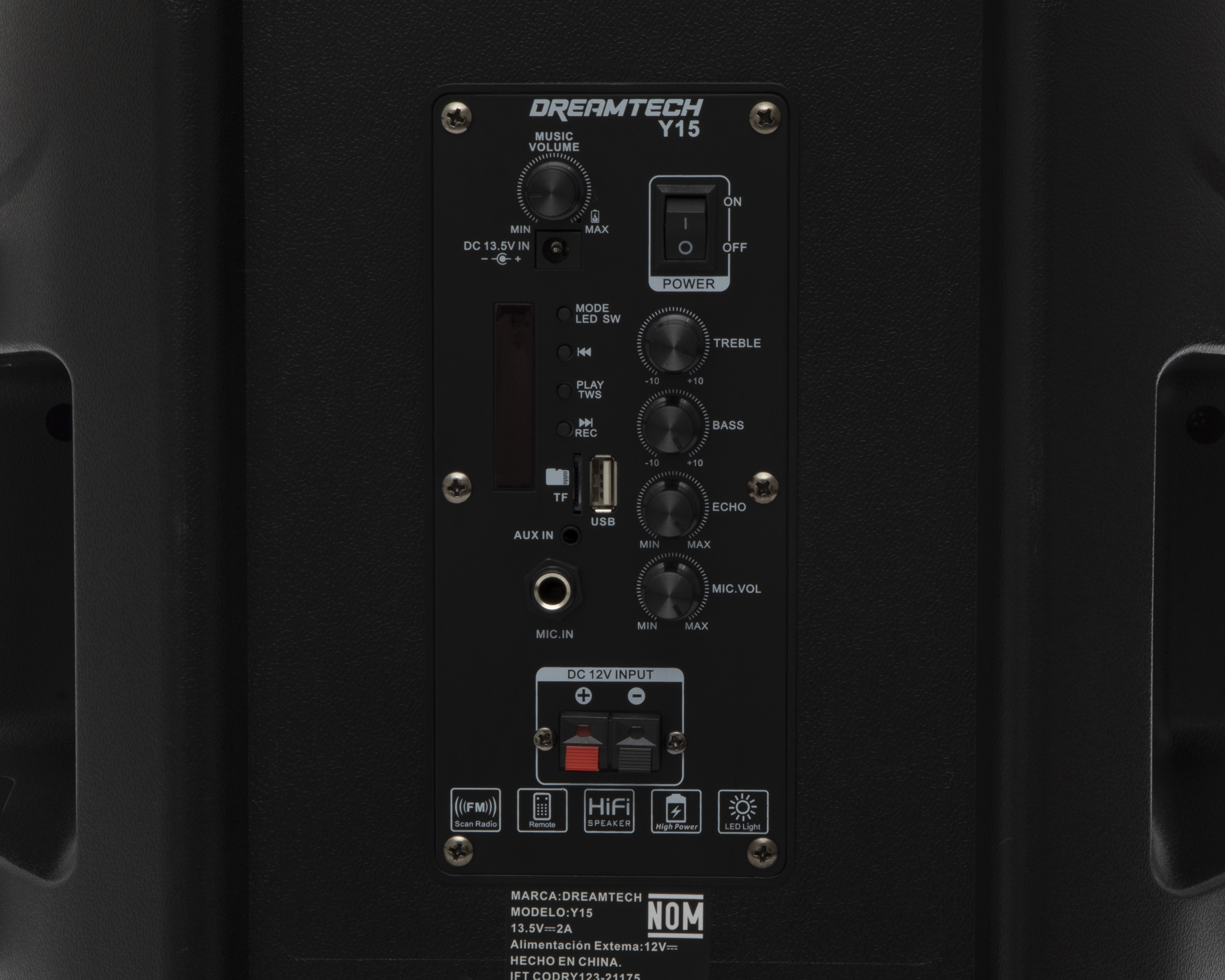 Foto 4 | Foto 4 | Bafle Bluetooth Dreamtech Y15 con Luz LED