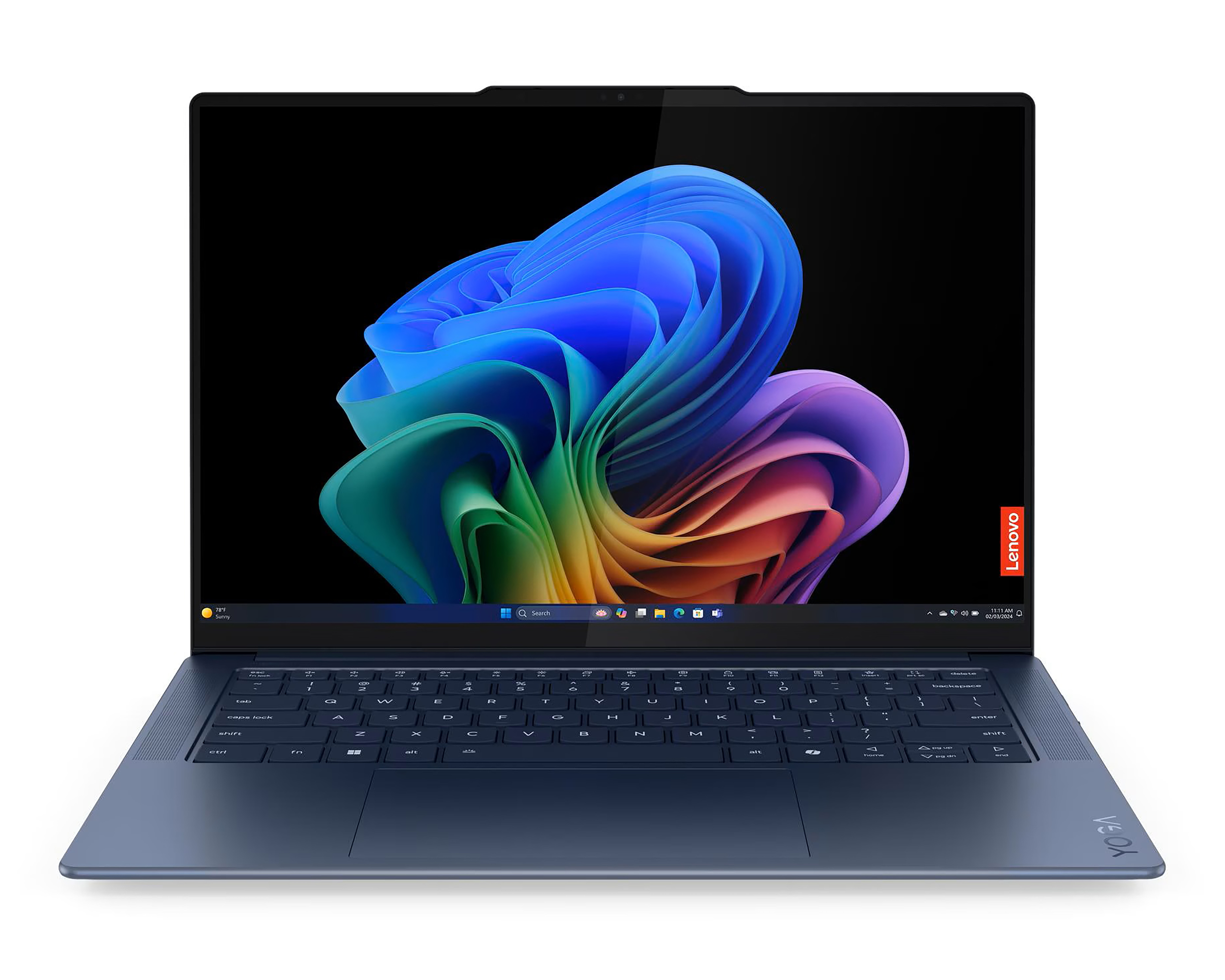 Laptop Lenovo Yoga Slim 7 14Q8X9 14.5 Pulgadas Windows 11 Snapdragon X Elite 32 GB RAM 1 TB SSD Azul