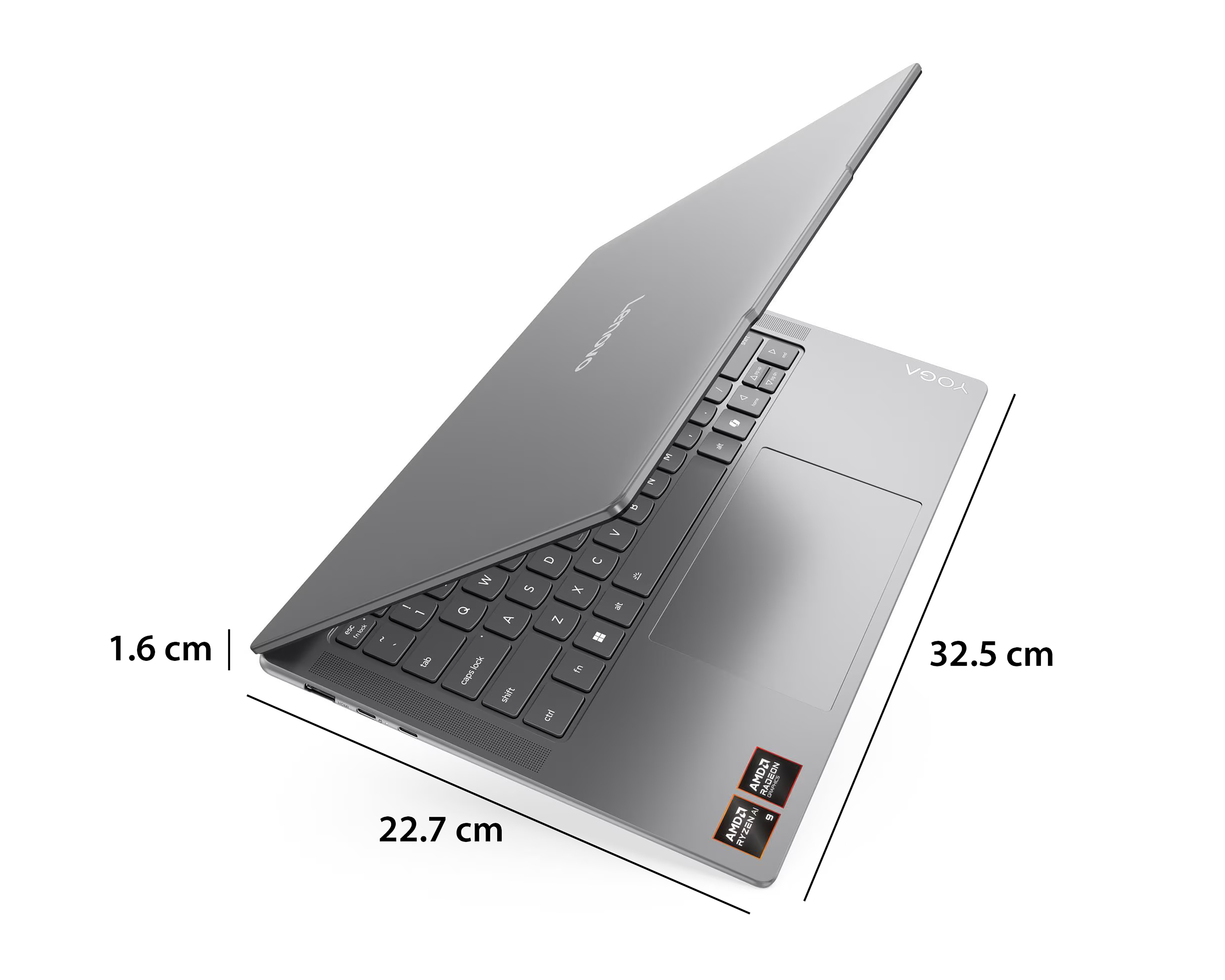 Foto 9 pulgar | Foto 8 | Laptop Lenovo Yoga Pro 7 14ASP9 14.5 Pulgadas Windows 11 AMD Ryzen AI 9 32 GB RAM 1 TB SSD Gris