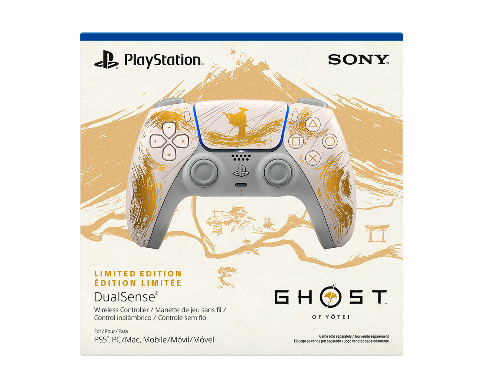 Foto 7 | Foto 7 | Preventa Control Inalámbrico para PlayStation 5 Dualsense Ghost Of Yotei Blanco