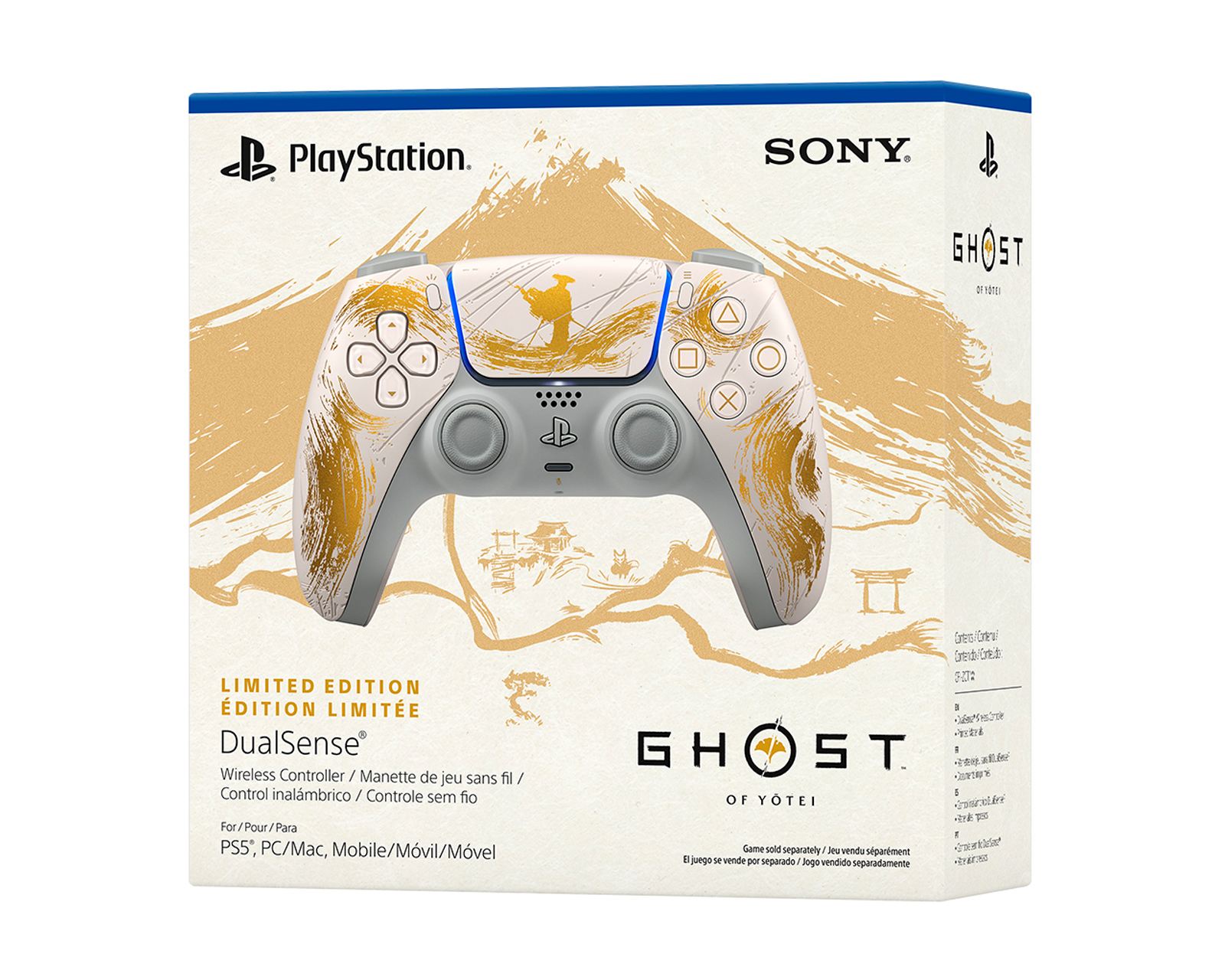Foto 8 | Foto 8 | Preventa Control Inalámbrico para PlayStation 5 Dualsense Ghost Of Yotei Blanco