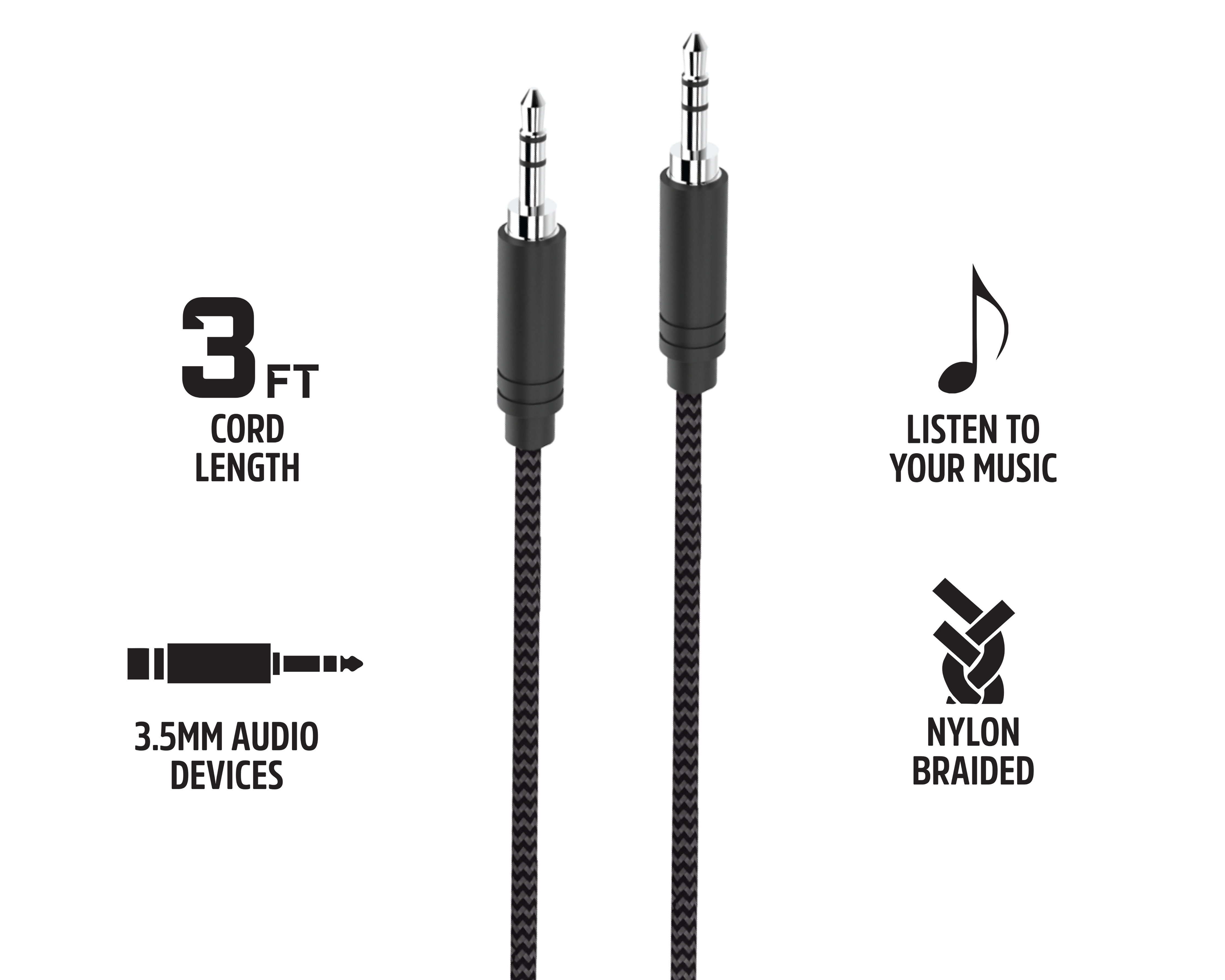 Foto 5 | Foto 5 | Cable Auxiliar 3.5 mm Energizer 100 cm