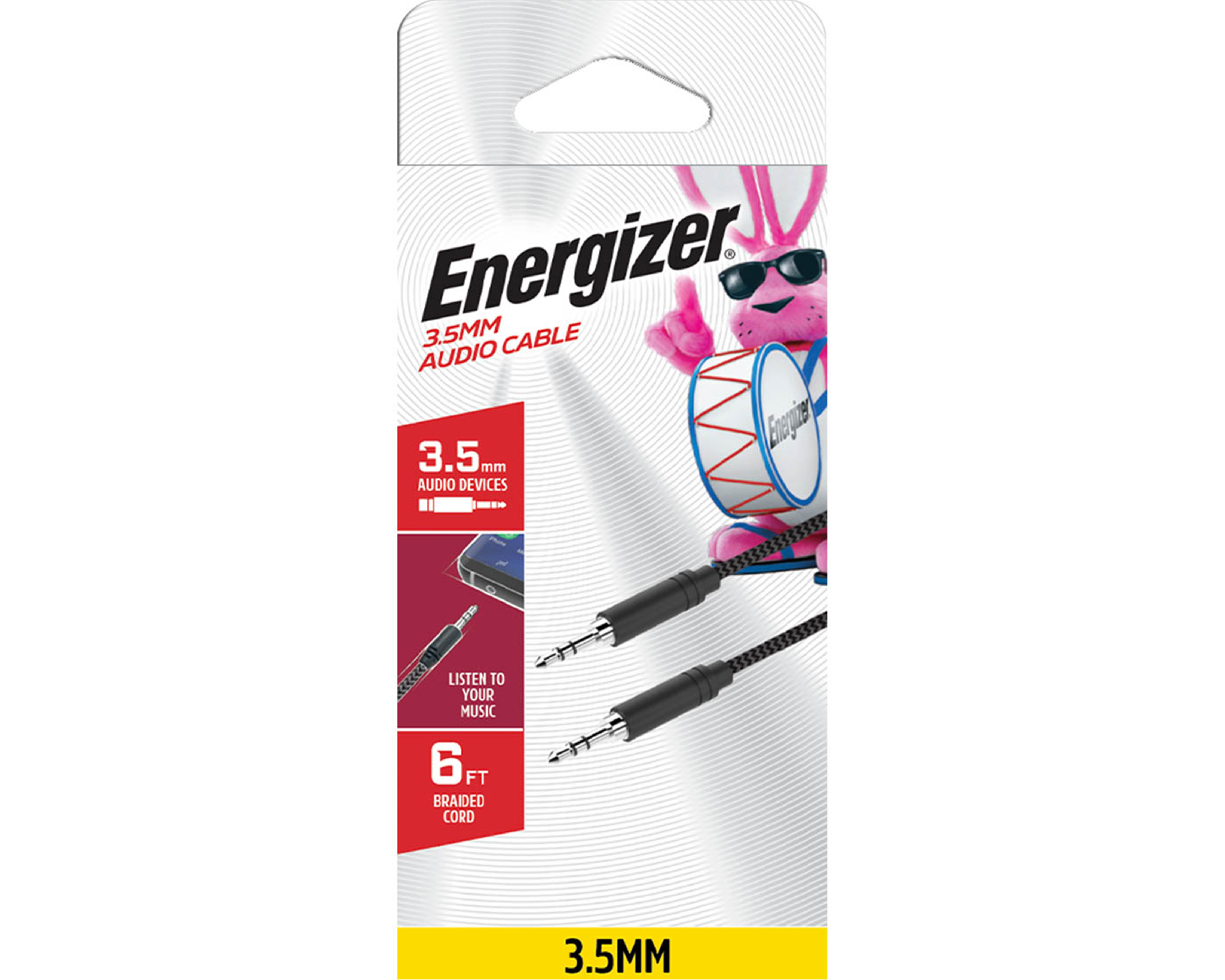 Foto 6 | Foto 6 | Cable Auxiliar 3.5 mm Energizer 100 cm