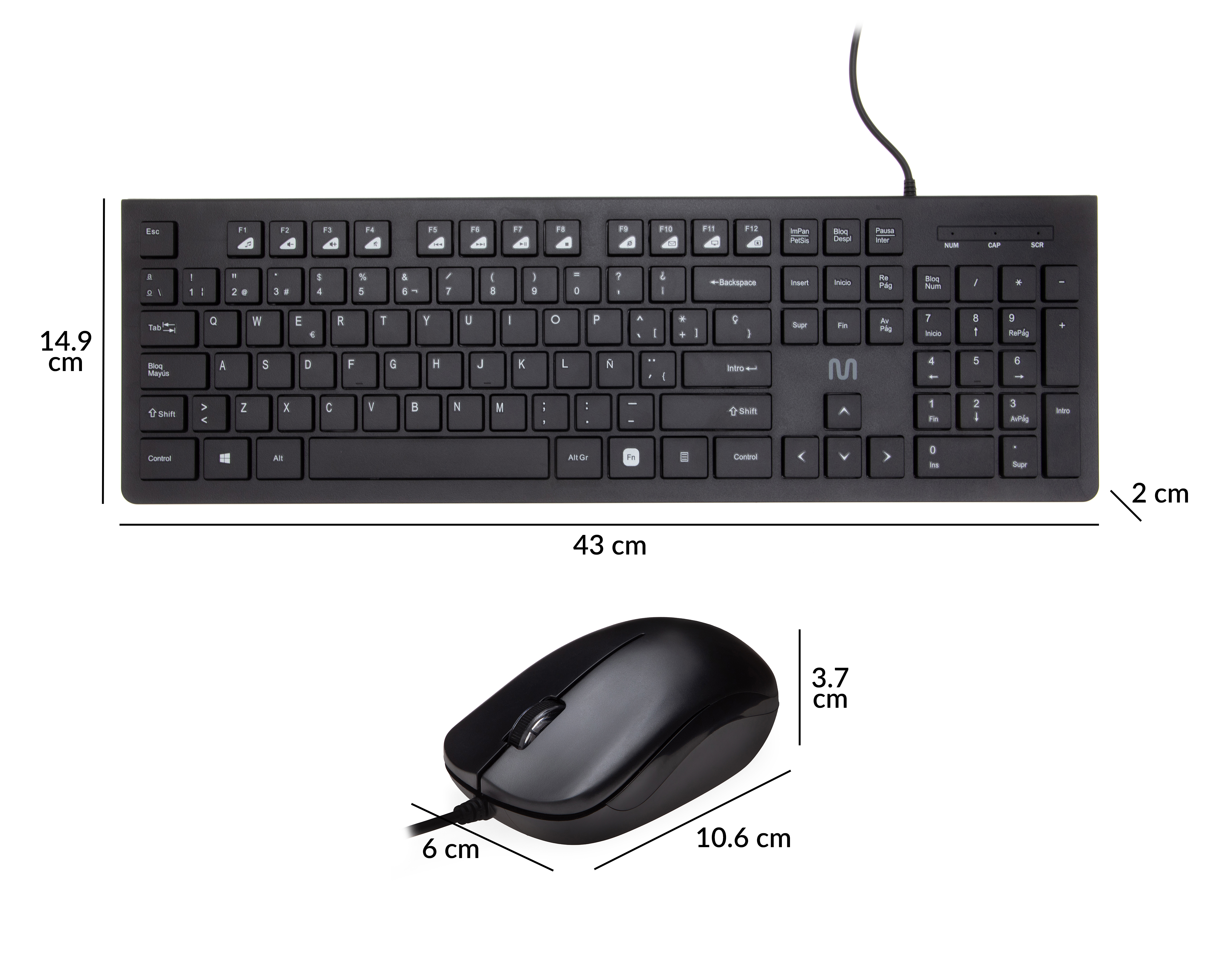 Foto 6 pulgar | Foto 5 | Combo de Teclado y Mouse Alámbrico Multilaser