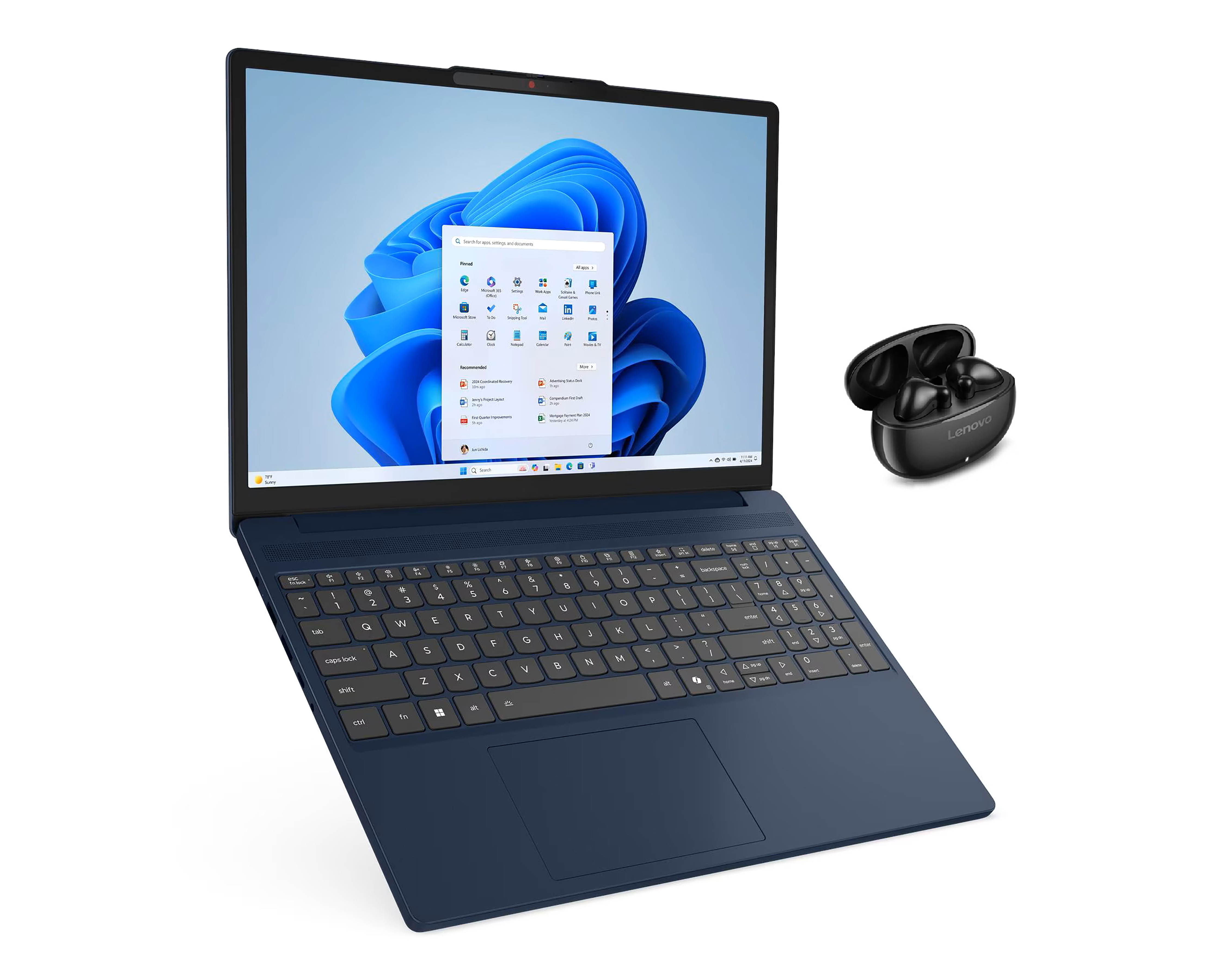 Foto 2 | Foto 2 | Laptop Lenovo IP SLIM 3 15IRH10 15.6 Pulgadas Windows 11 Home Intel Core i5 16 GB RAM 1 TB SSD Negra con Audífonos