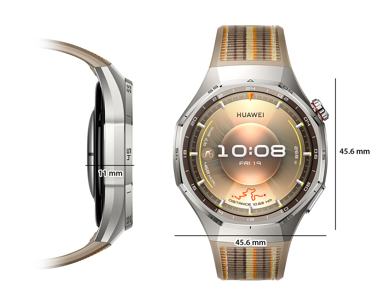Foto 6 | Foto 6 | Preventa Smartwatch Huawei Watch GT 6 Pro 46 mm con GPS Café