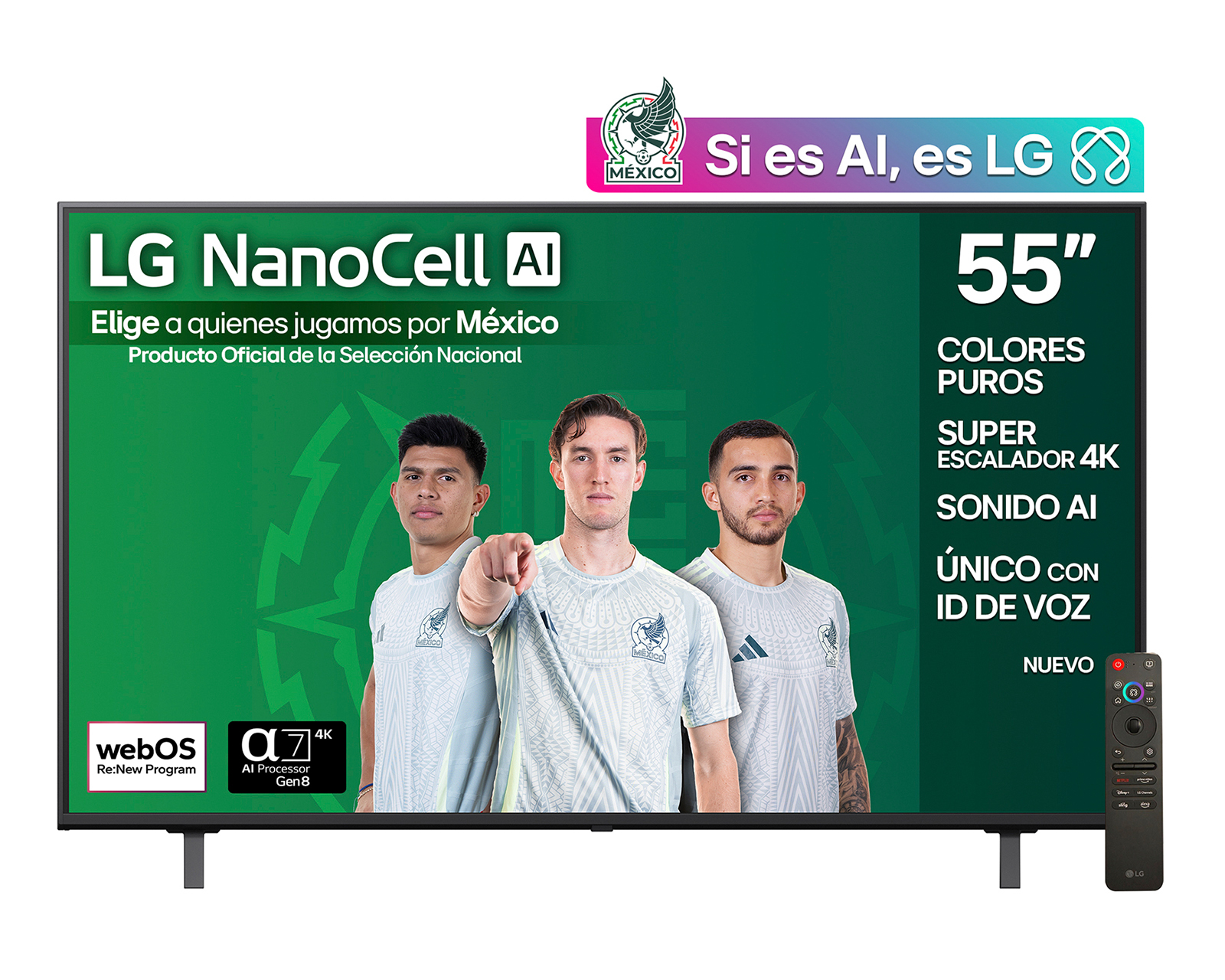 Foto 2 pulgar | Foto 1 | Pantalla Smart TV LG NanoCell 55 Pulgadas UHD 4K 55NANO80ASA
