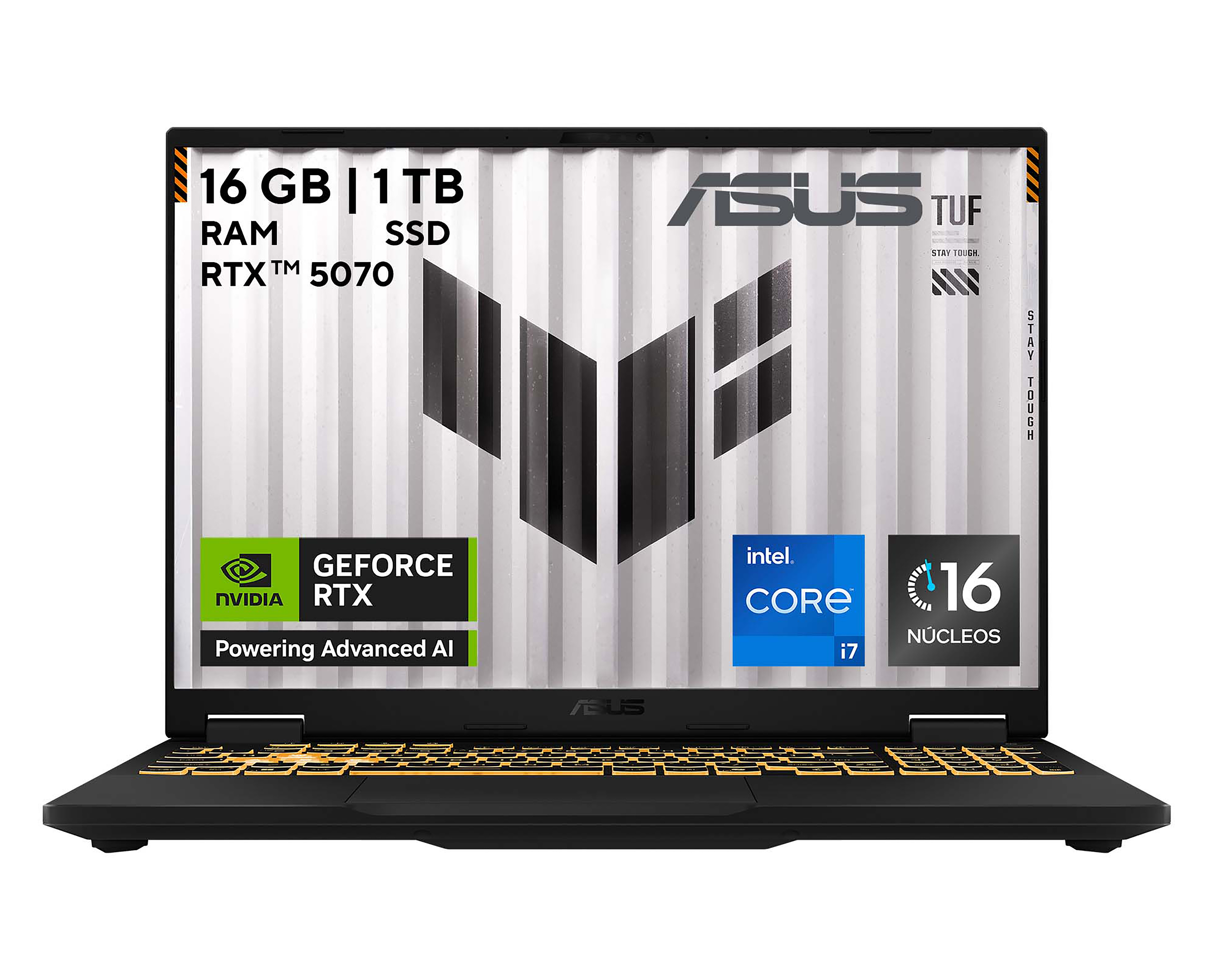 Foto 1 | Foto 1 | Laptop Gamer Asus TUF F16 FX608JPR-RV013W 16 Pulgadas NVIDIA GeForce RTX 5070 16 GB RAM 1 TB SSD Gris