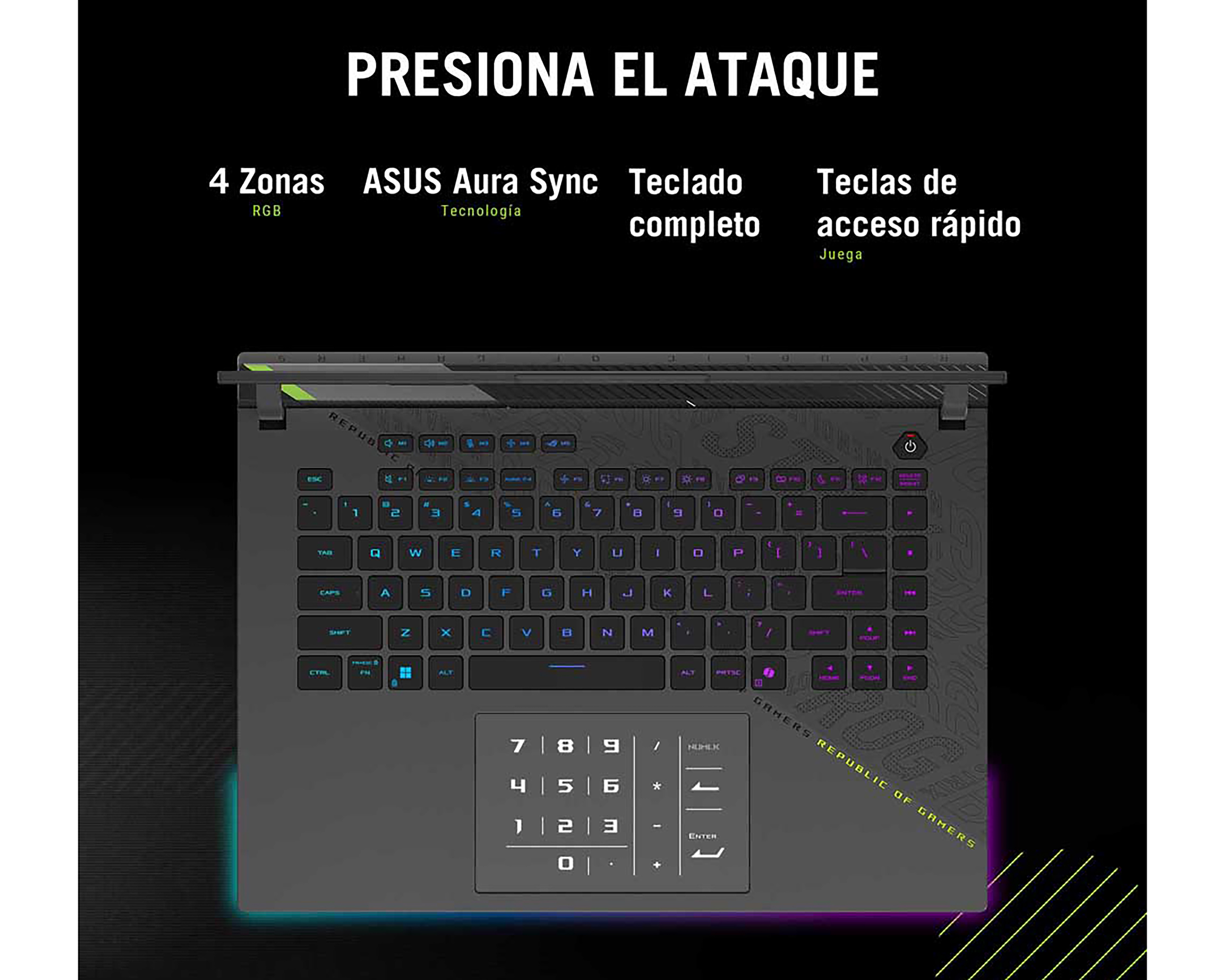 Foto 8 | Foto 8 | Laptop Gamer Asus Rog Strix G16 16 Pulgadas Nvidia GeForce RTX 5060 16 GB RAM 1 TB SSD Gris