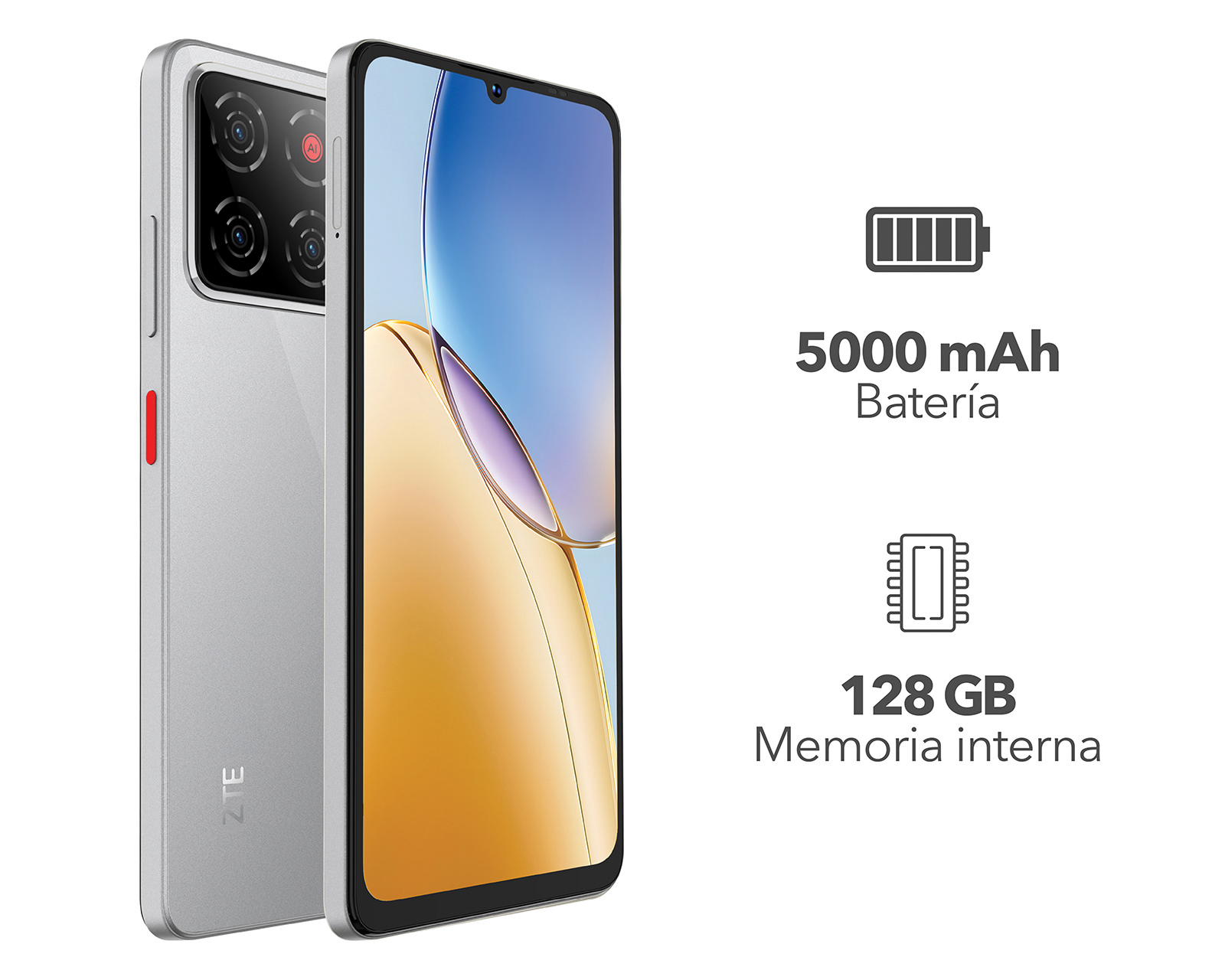 Foto 8 | Foto 8 | Telcel ZTE Blade A56 128 GB Gris