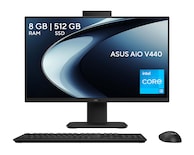 Computadora de Escritorio Asus V440VAK-I38G512-H1 23.8 Pulgadas Windows 11 Pro Intel Core i3 8 GB RAM DDR5 512 GB SSD Negra