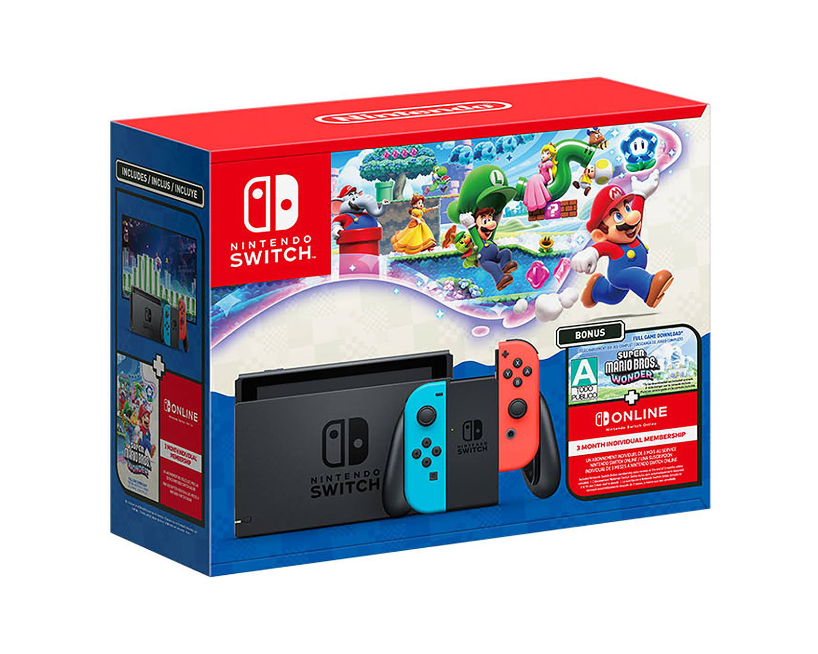 Consola Portátil Nintendo Switch 1.1 Negra 32 GB + Super Mario Wonder