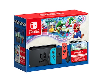 Foto 1 | Foto 1 | Consola Portátil Nintendo Switch 1.1 Negra 32 GB + Super Mario Wonder