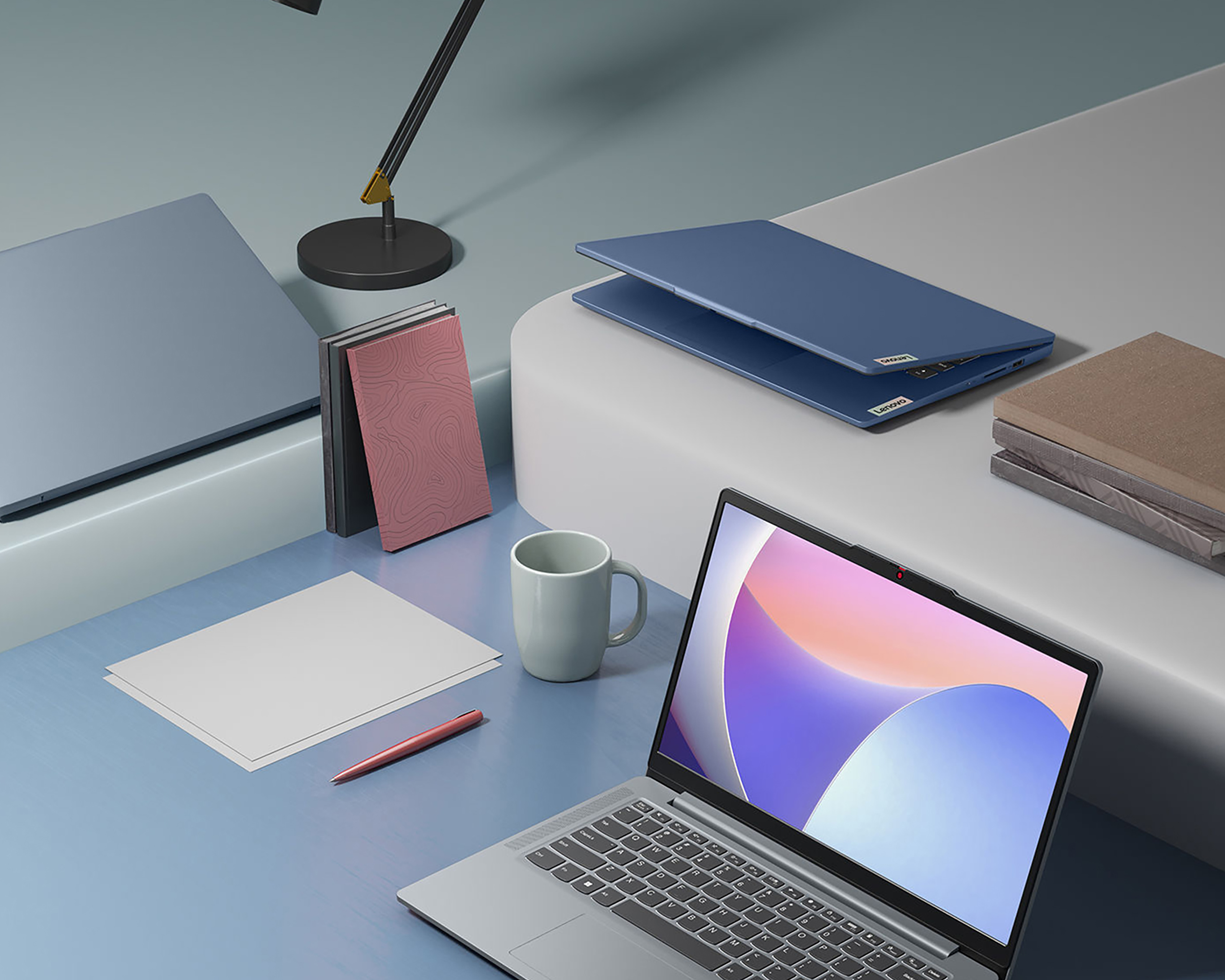 Foto 9 pulgar | Foto 8 | Laptop Lenovo Ideapad Slim 3 15.6" Windows 11 Intel Core i3 8 GB RAM 256 SSD Azul