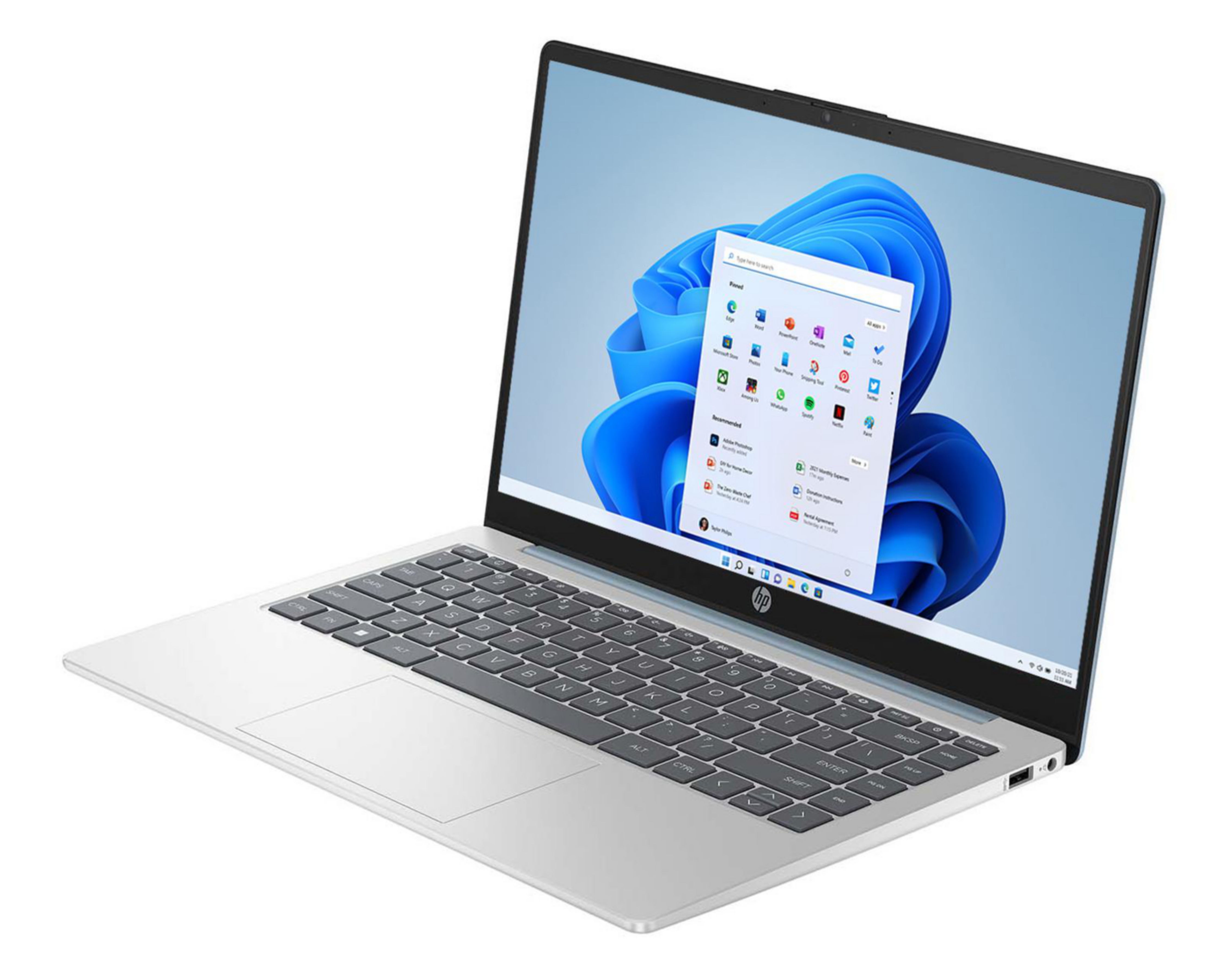 Foto 6 pulgar | Foto 5 | Laptop HP 14-EM0002LA 14" Ryzen 5-7520u 8 GB RAM 512 GB SSD Gris