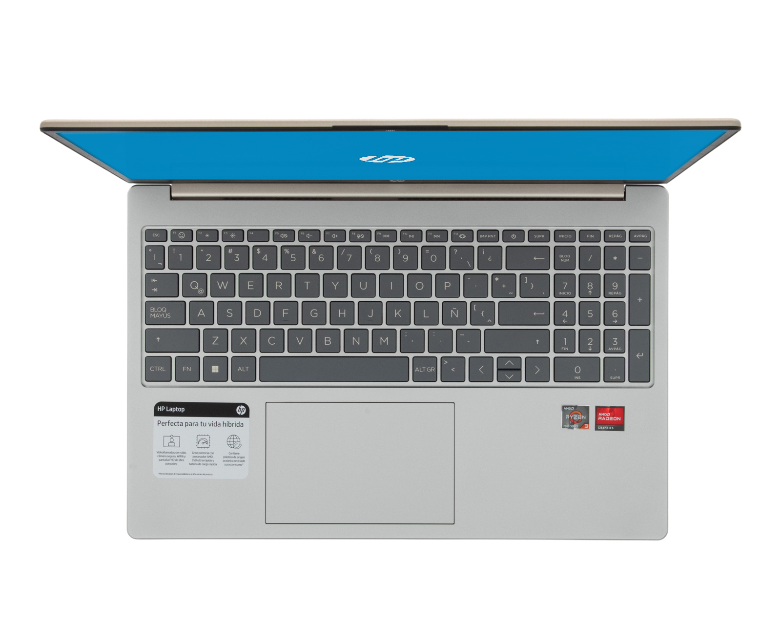 Foto 4 | Foto 4 | Laptop HP 15-FC0000LA 15.6" AMD Ryzen 3-7320u 8 GB RAM 512 SSD Dorado