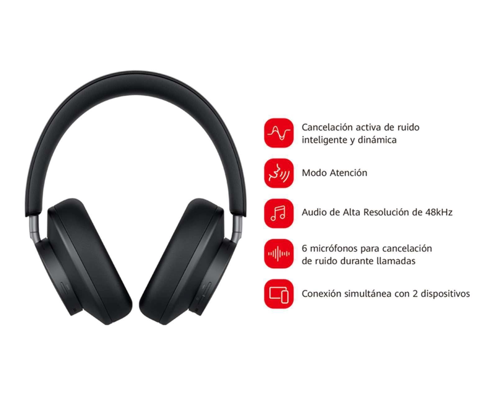 Foto 8 pulgar | Foto 7 | Audífonos de Diadema Inalámbricos Huawei Cancelación de Ruido FreeBuds Studio