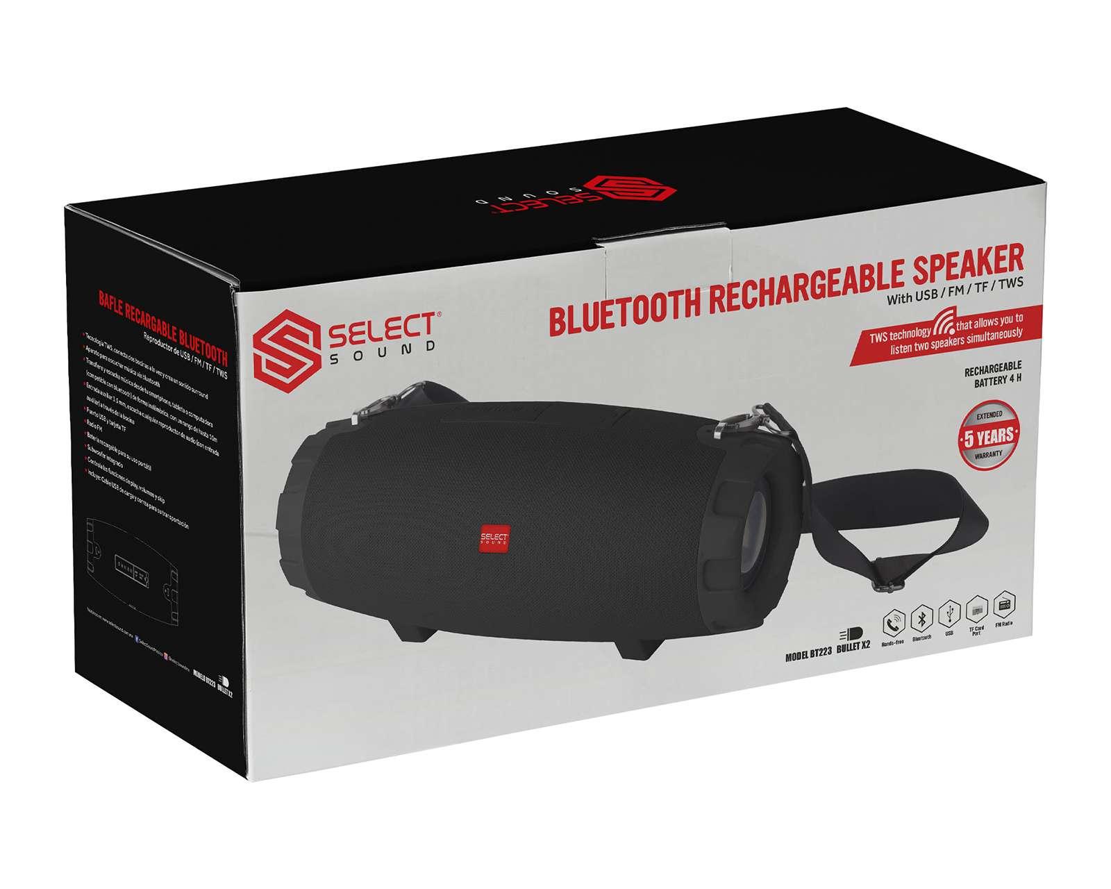 Foto 6 pulgar | Foto 5 | Bocina Bluetooth Portátil Select Sound BT223N Batería Recargable