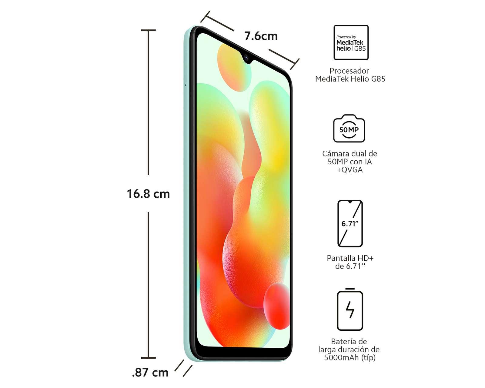 Foto 8 | Foto 8 | AT&T/Unefon Xiaomi Redmi Note 12 C 128 GB Verde