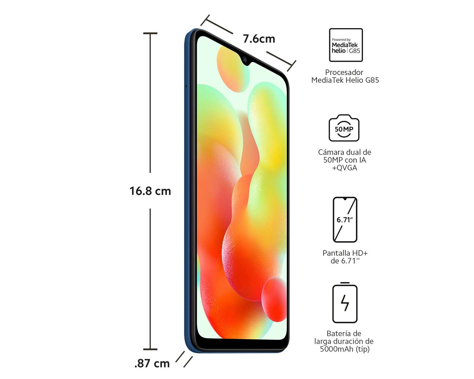 Foto 8 | Foto 8 | AT&T/Unefon Xiaomi Redmi Note 12 C 128 GB Azul