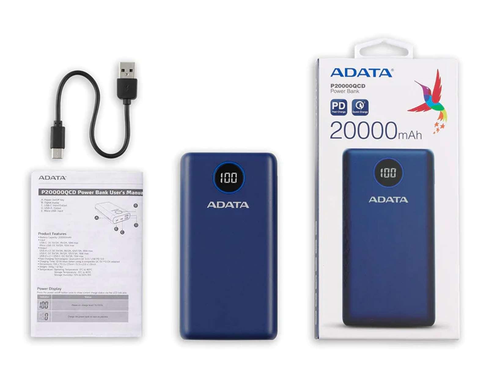 Foto 5 pulgar | Foto 4 | Batería Portátil Adata 20000 mAh