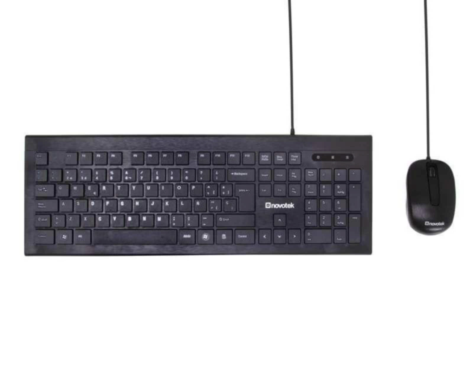 Juego de Teclado y Mouse Novotek CS8400U Negro
