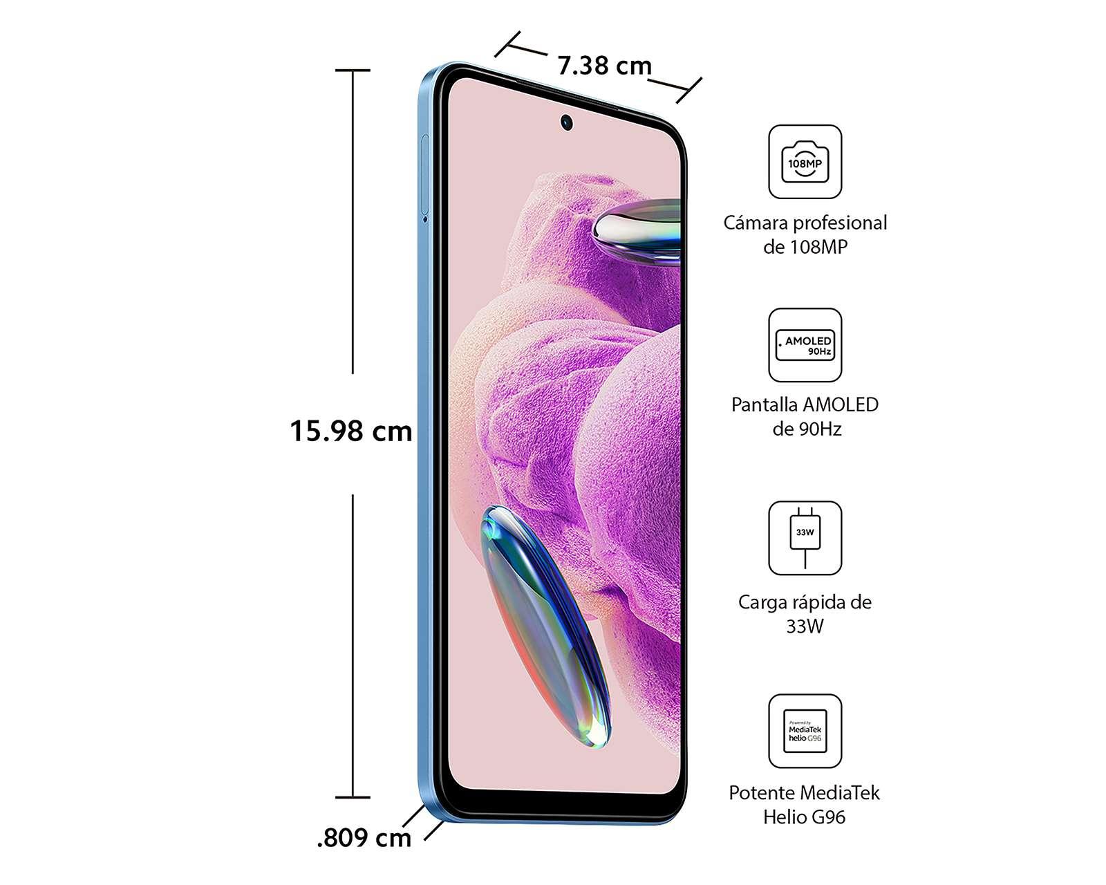 Foto 8 | Foto 8 | Celular Xiaomi Liberado Redmi Note 12S 256 GB Azul