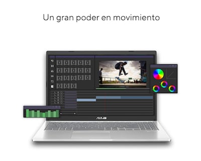 Foto 7 | Foto 7 | Laptop ASUS Vivobook 15.6" Windows 11 Intel Core i3 8 GB RAM 1 TB HDD + 128 GB SSD Plata + Mochila y Mouse