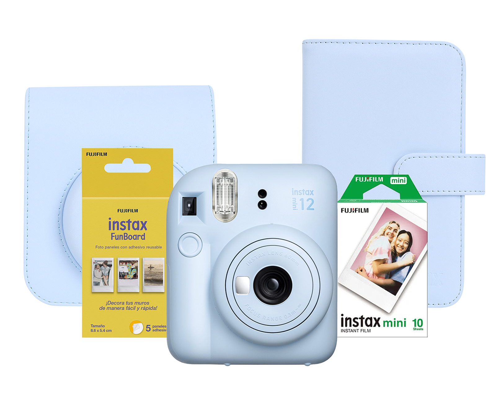 Cámara Fujifilm Instax Mini 12 60 mm 5 Piezas con Cartuchos