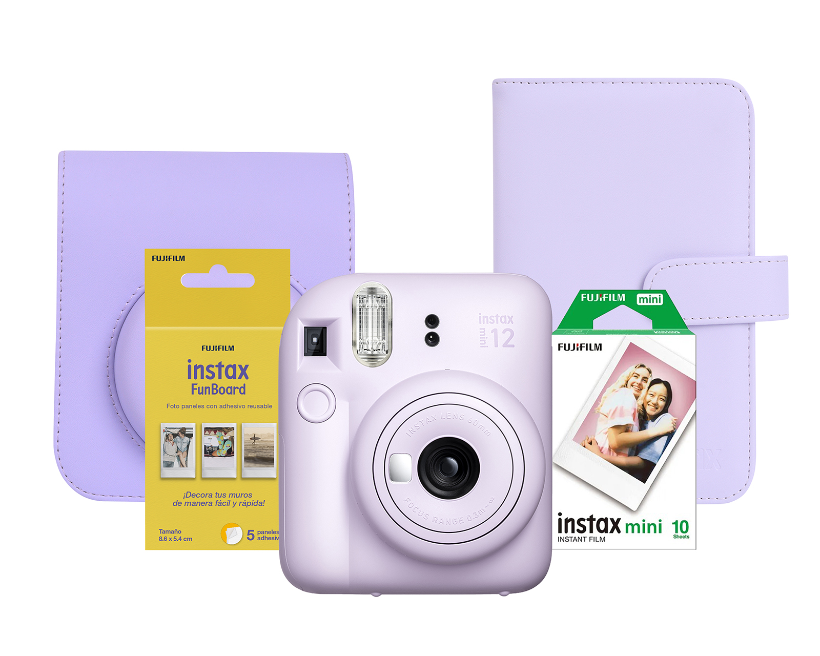 Foto 2 pulgar | Foto 1 | Cámara Fujifilm Instax Mini 12 60 mm 5 Piezas con Cartuchos