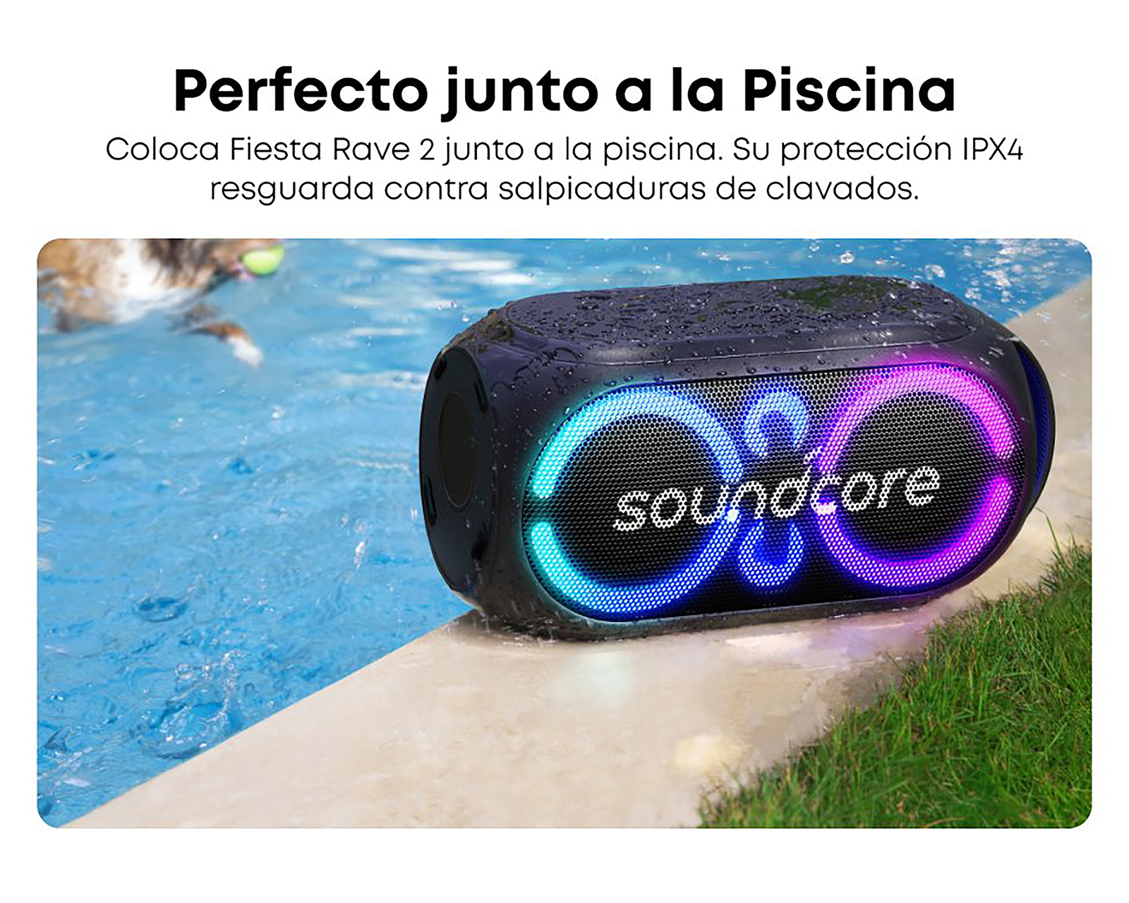 Foto 5 | Foto 5 | Bocina Bluetooth Soundcore Rave 3S 200 Watts con Luces Led