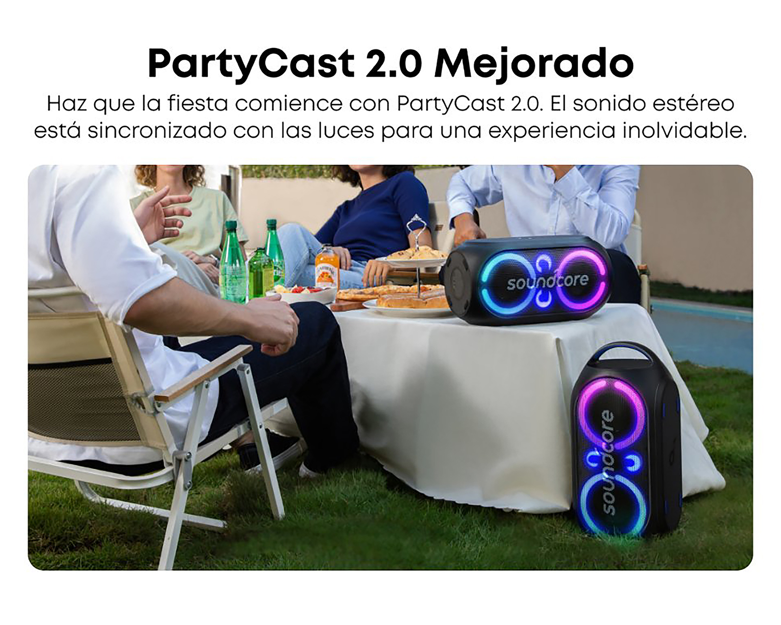Foto 6 | Foto 6 | Bocina Bluetooth Soundcore Rave 3S 200 Watts con Luces Led