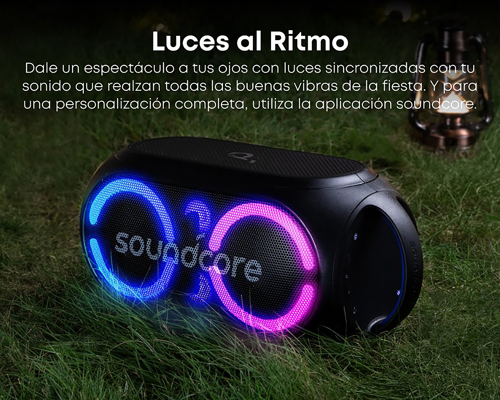 Foto 8 | Foto 8 | Bocina Bluetooth Soundcore Rave 3S 200 Watts con Luces Led