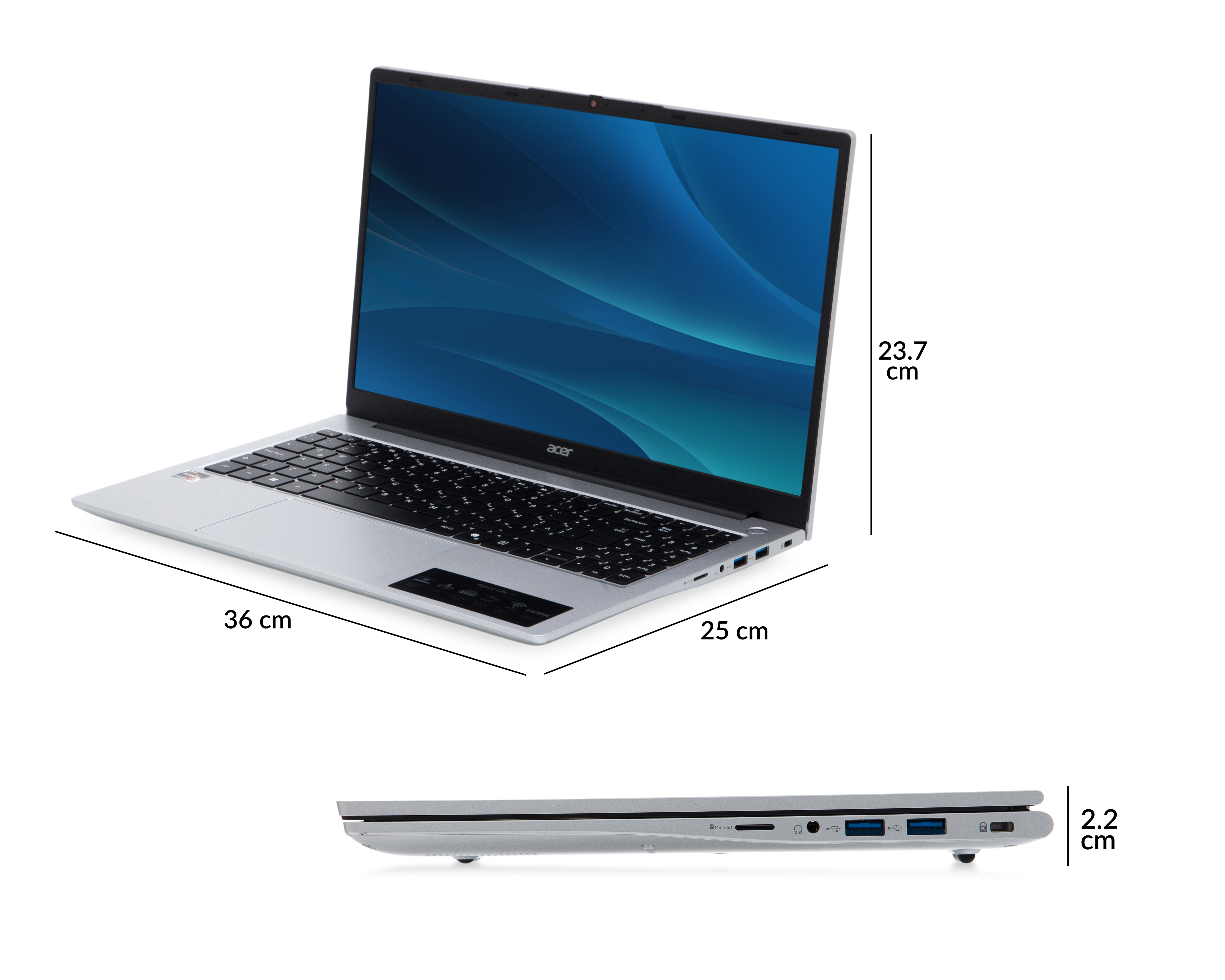 Foto 8 pulgar | Foto 7 | Laptop Acer Aspire Lite 15 AL15-43P-R8E2 15.6 Pulgadas Windows 11 AMD Ryzen 7 16 GB RAM 512 GB SSD Gris
