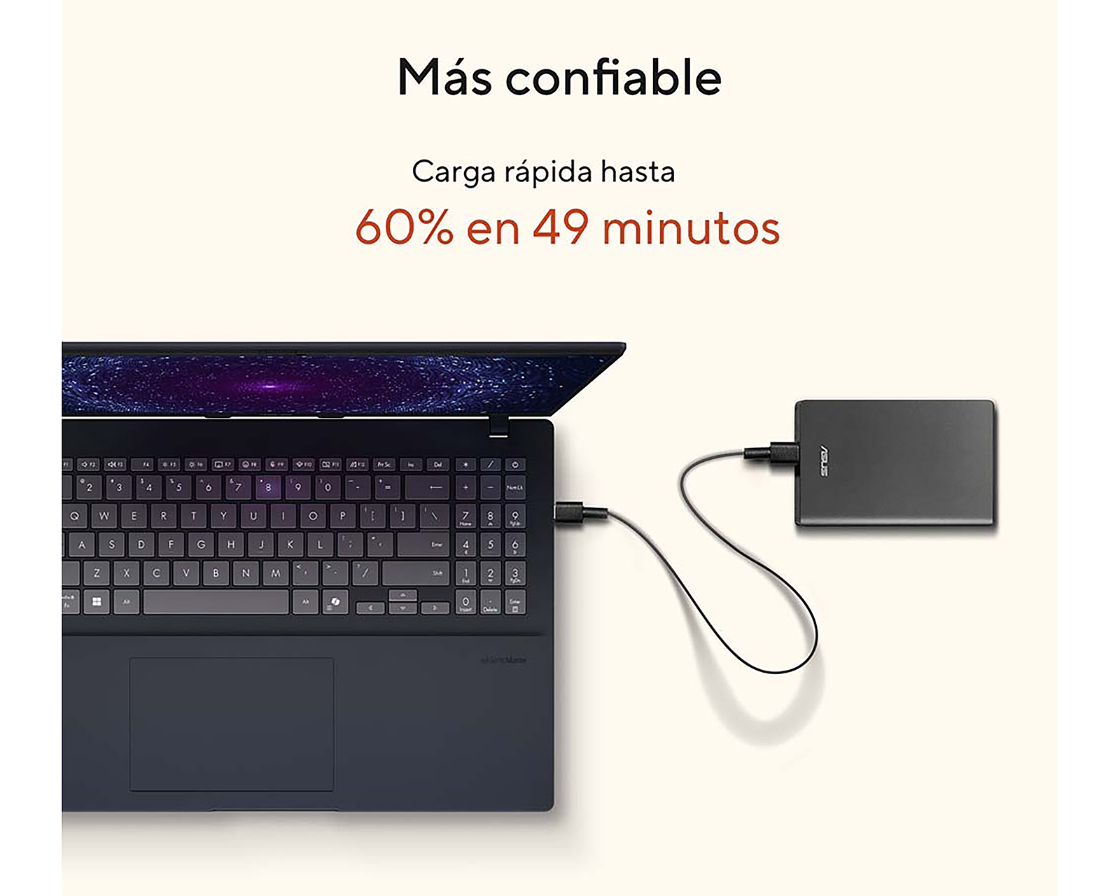 Foto 9 pulgar | Foto 8 | Laptop Asus M1607KA-MB163W 16 Pulgadas Windows 11 AMD Ryzen AI 5 16 GB RAM 512 GB SSD Negra con Mochila y Mouse