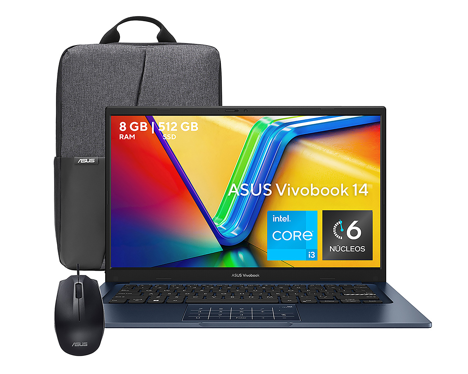 Laptop Asus Vivobook 14 X1404VA-NK1508W 14 Pulgadas Windows 11 Intel Core i3 8 GB RAM 512 GB SSD
