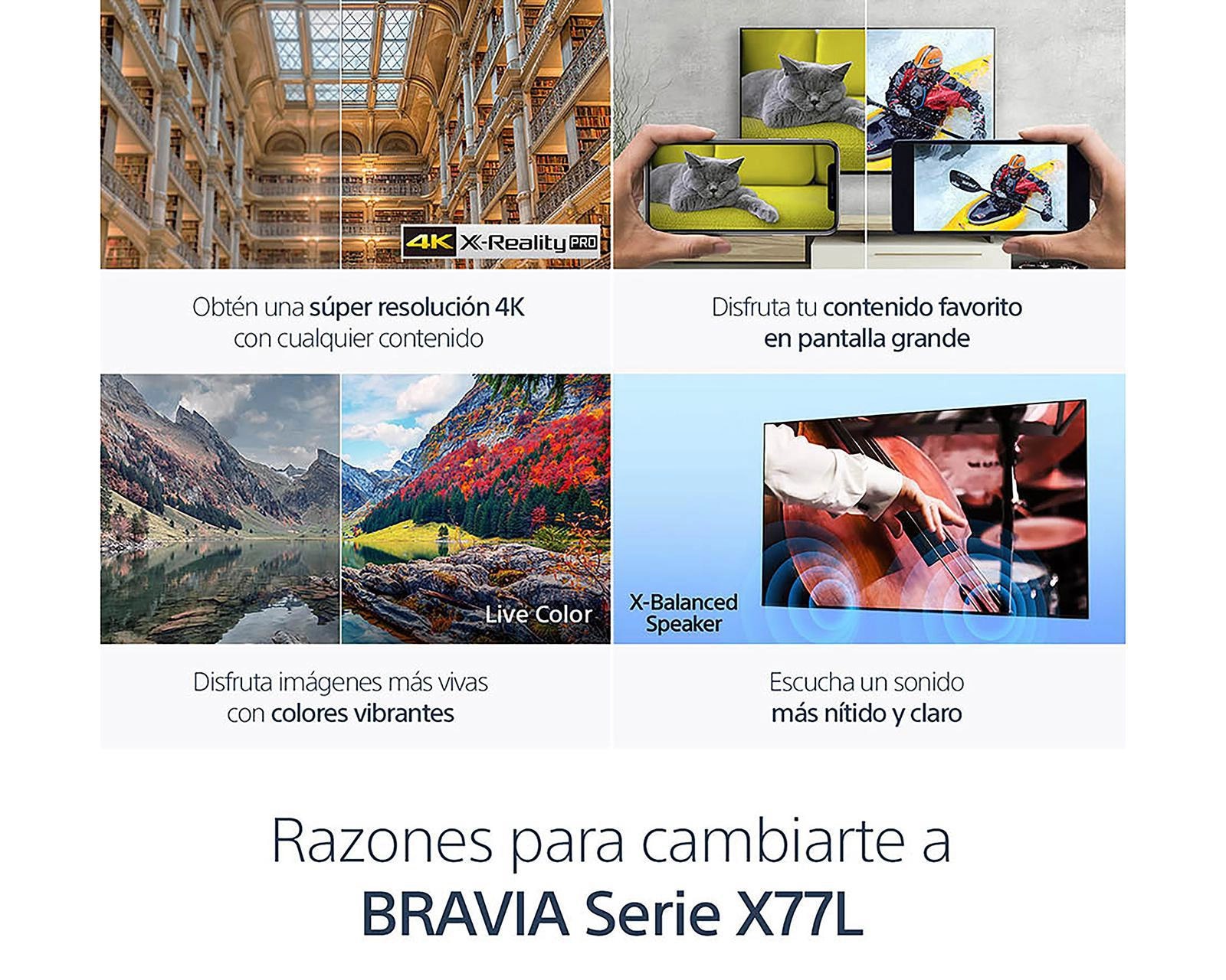 Foto 7 pulgar | Foto 6 | Pantalla Smart TV Sony LED 55 Pulgadas Ultra HD 4K KD-55X77L UCM