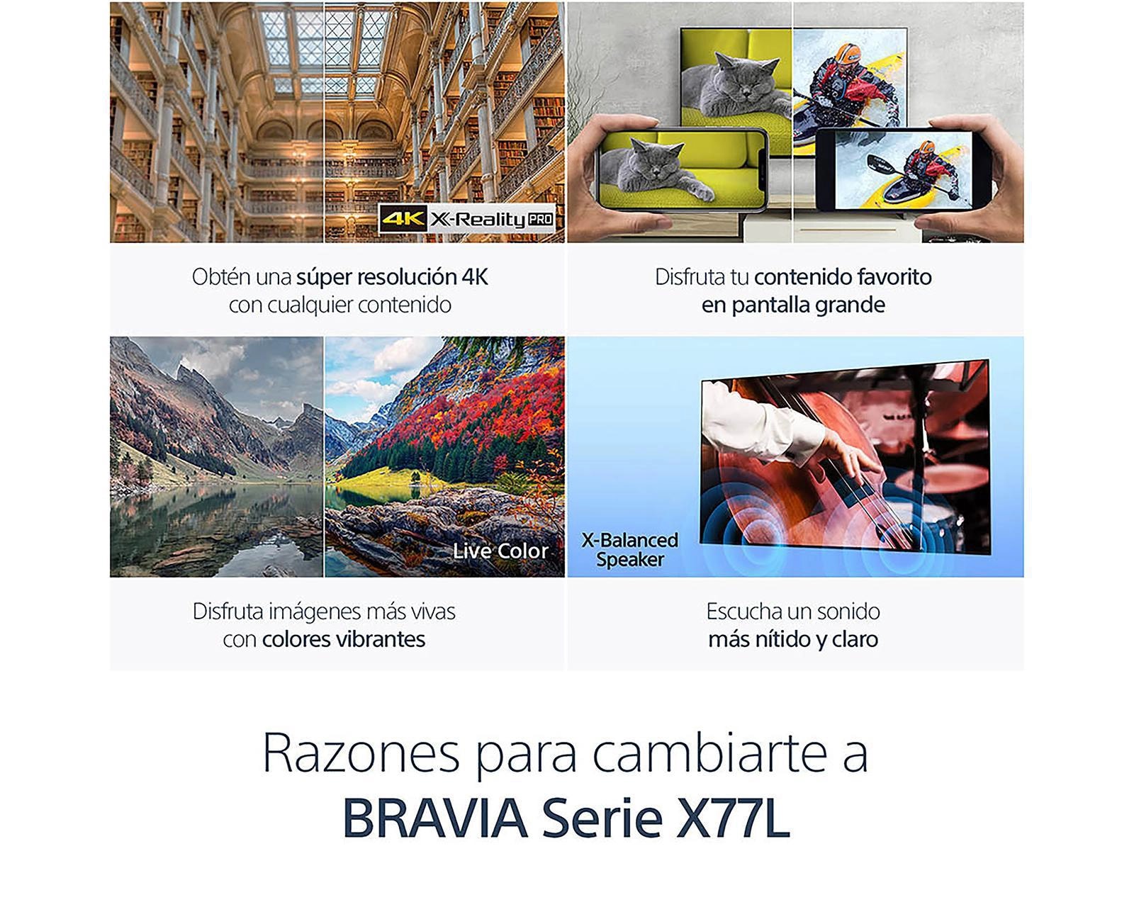 Foto 6 | Foto 6 | Pantalla Smart TV Sony LED 43 Pulgadas Ultra HD 4K KD-43X77L UCM