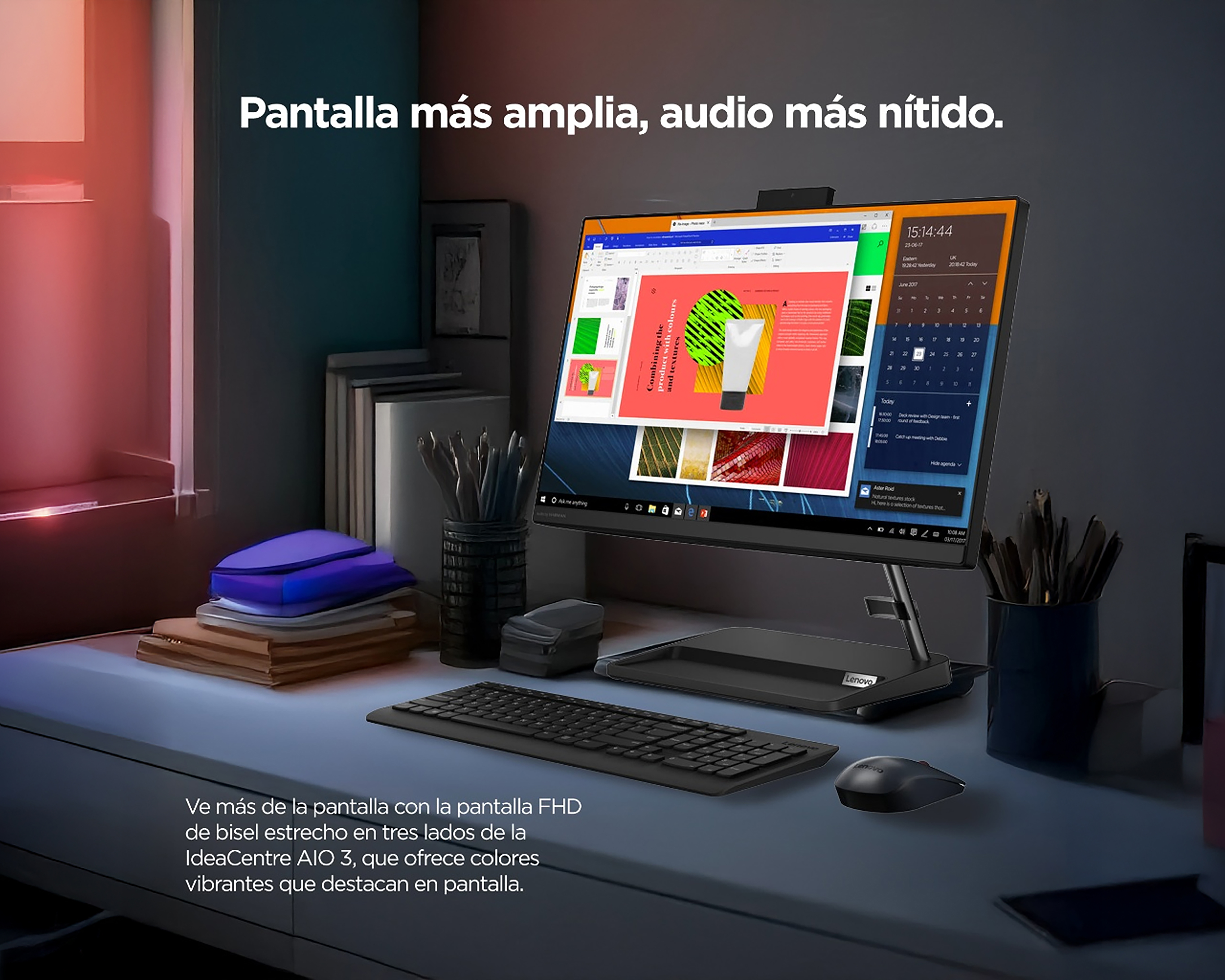 Foto 9 pulgar | Foto 8 | Computadora Lenovo Ideacentre AIO 3 23.8" Windows 11 Intel Celeron 8 GB RAM 256 GB SSD Negra