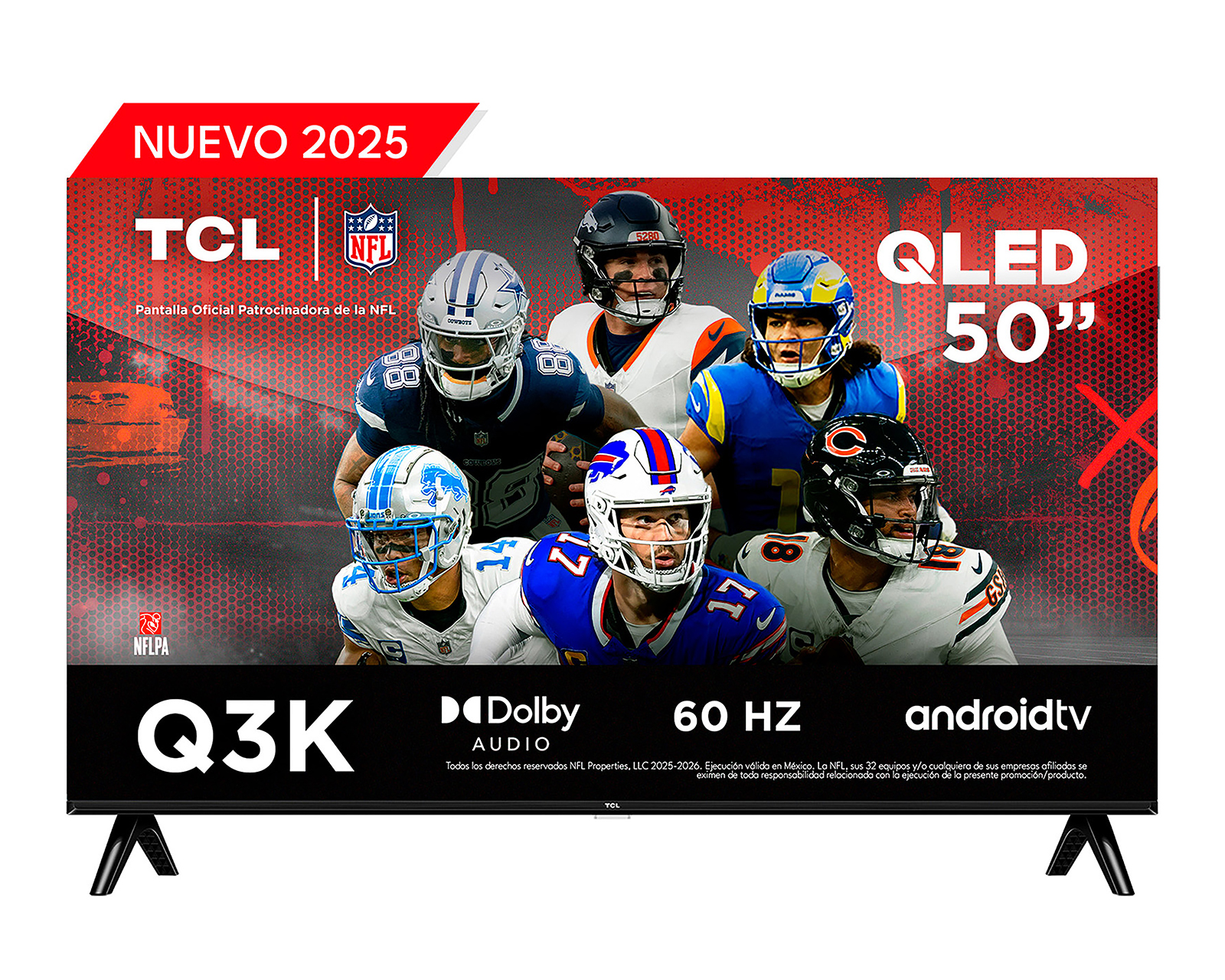 Foto 2 pulgar | Foto 1 | Pantalla Smart TV TCL QLED 50 Pulgadas FHD 50Q3K