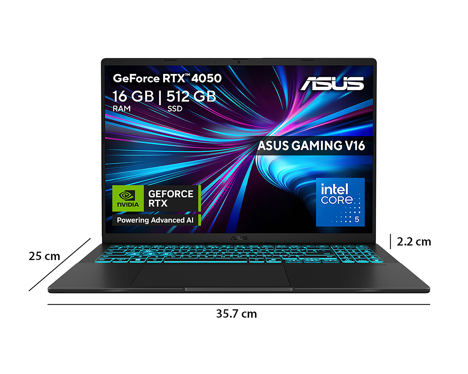 Foto 11 pulgar | Foto 10 | Laptop Gamer Asus V360VU-RP195W Gaming V16 16 Pulgadas NVIDIA RTX 4050 16 GB RAM 512 GB SSD Negra + Mochila y Mouse