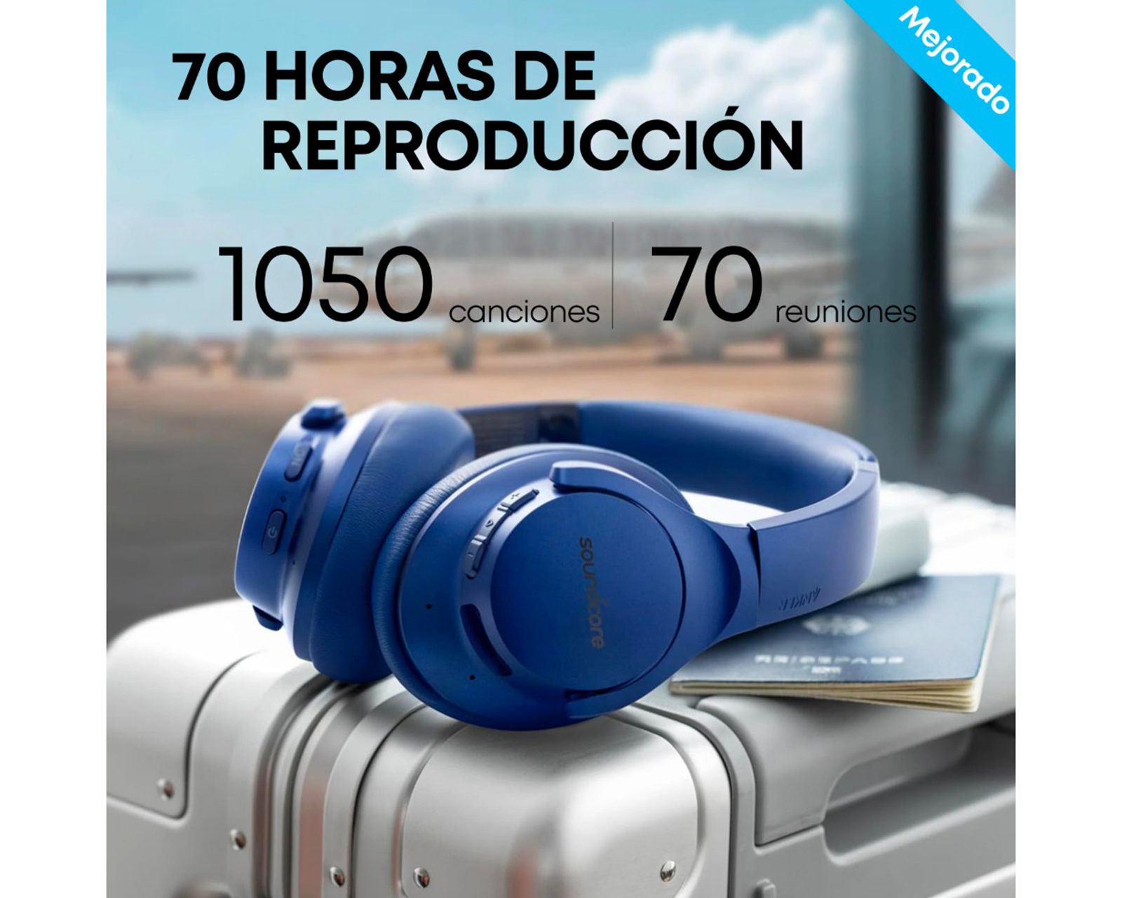 Foto 5 pulgar | Foto 4 | Audífonos de Diadema Inalámbricos Soundcore Life Q20 con Cancelación de Ruido