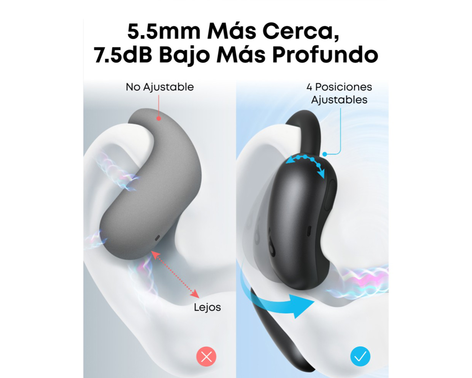 Foto 4 pulgar | Foto 3 | Audífonos True Wireless Soundcore Aero Fit 2 con Controlador Dinámico