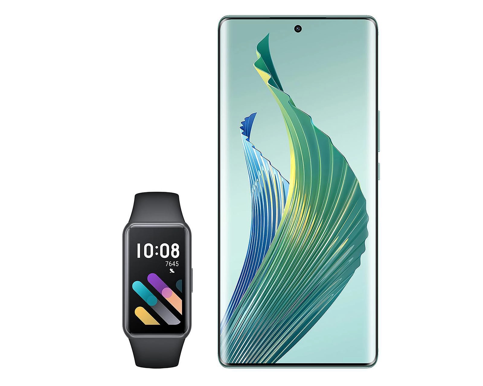 Foto 3 pulgar | Foto 2 | AT&T/Unefon Honor Magic 5 Lite 256 GB Verde + Smartwatch