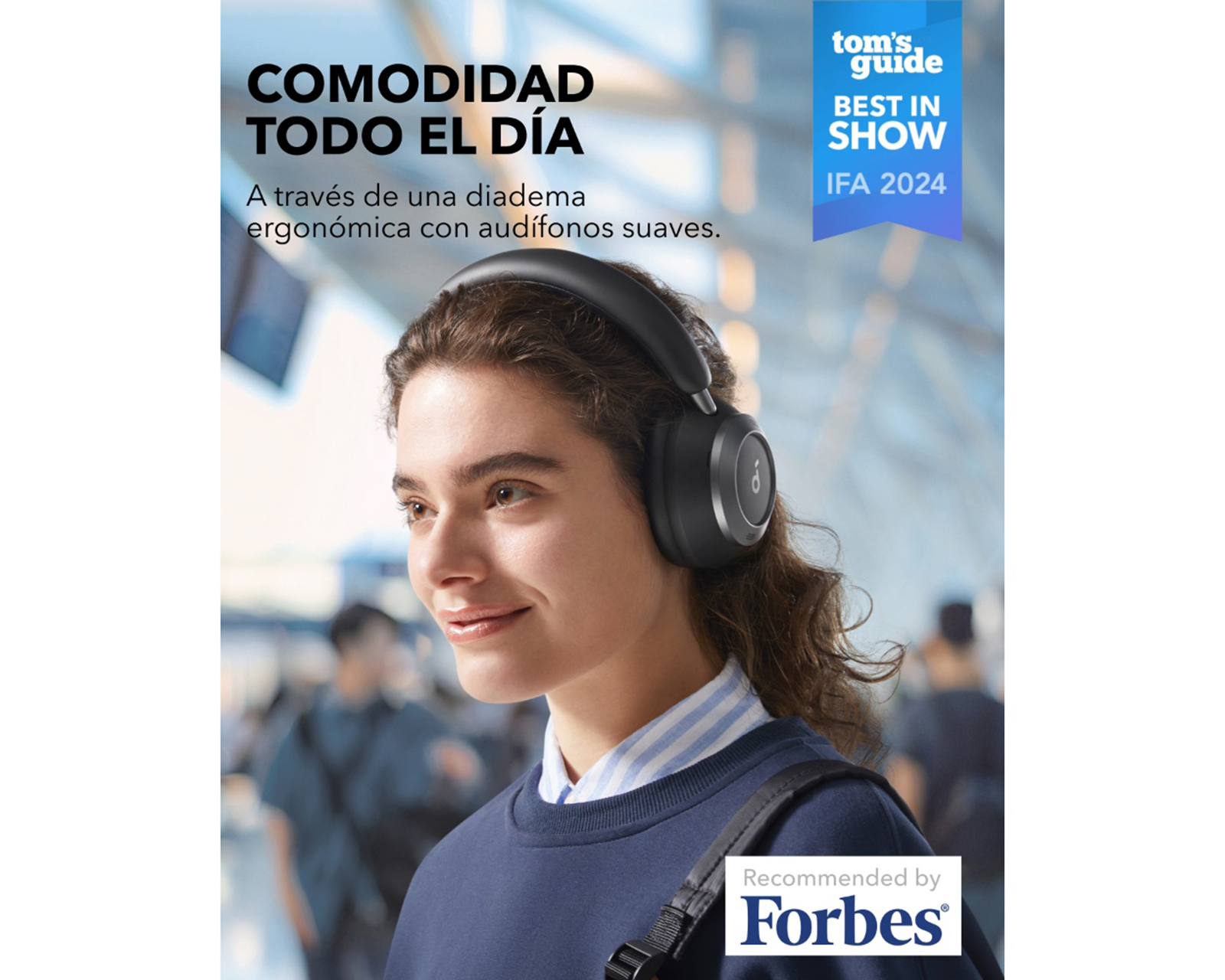 Foto 6 | Foto 6 | Audífonos Inalámbricos Soundcore Space One con Cancelación de Ruido
